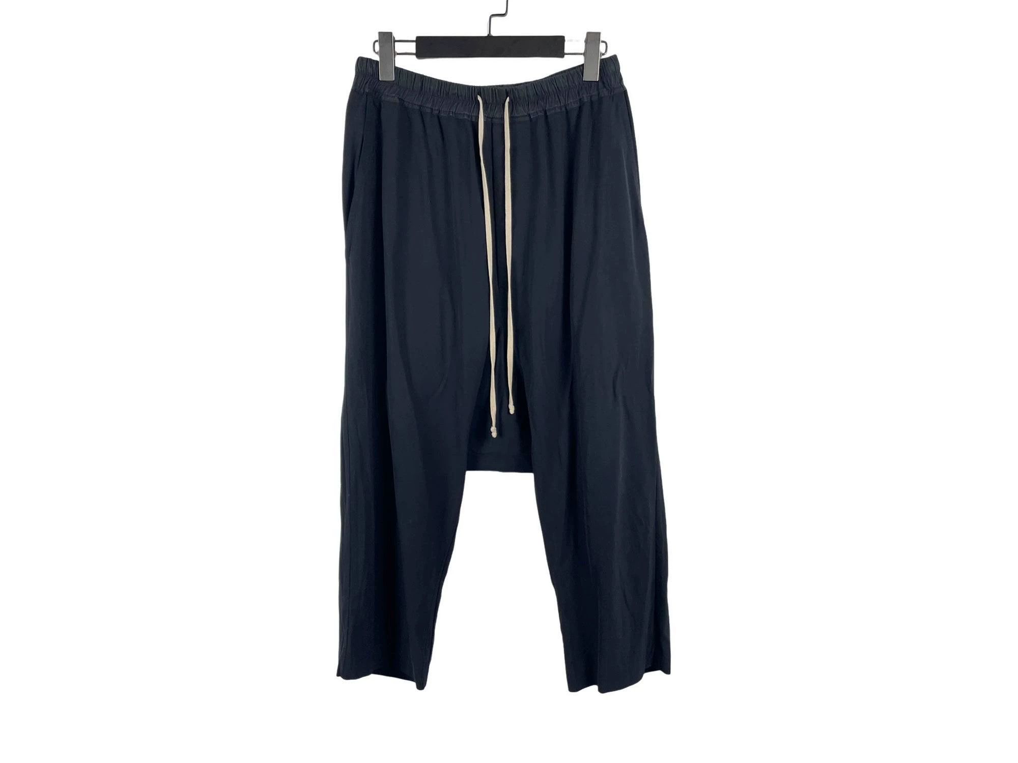 Rick Owens Rick Owens Drawstring Low Crotch Slouch Pants 52 02328 Size US 36 / EU 52 - 1 Thumbnail