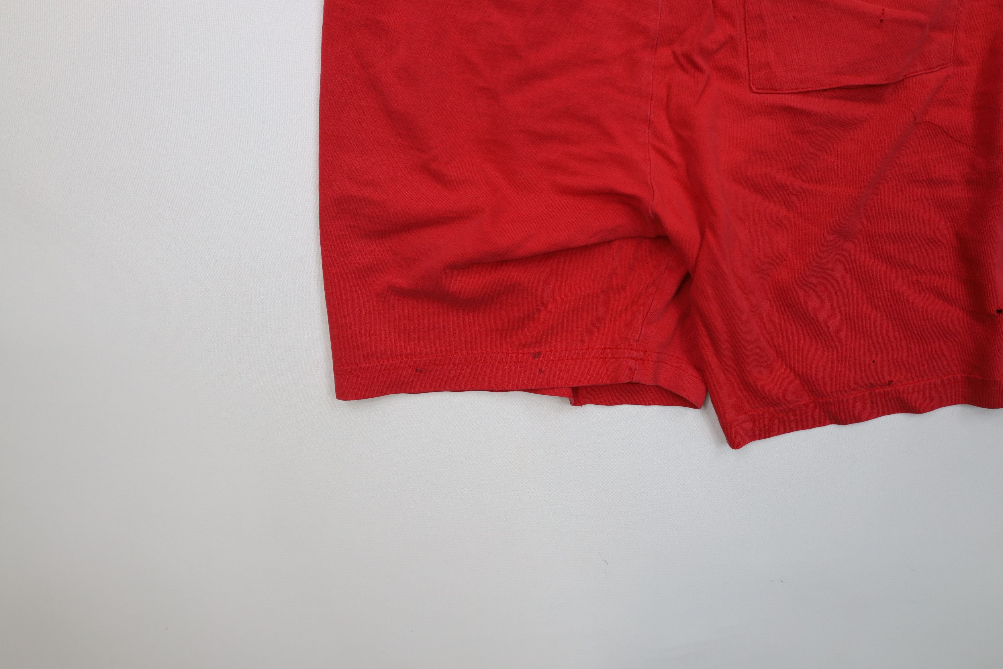 Vintage Vintage 90s Ohio State University Above Knee Shorts Red USA Size US 32 / EU 48 - 14 Thumbnail