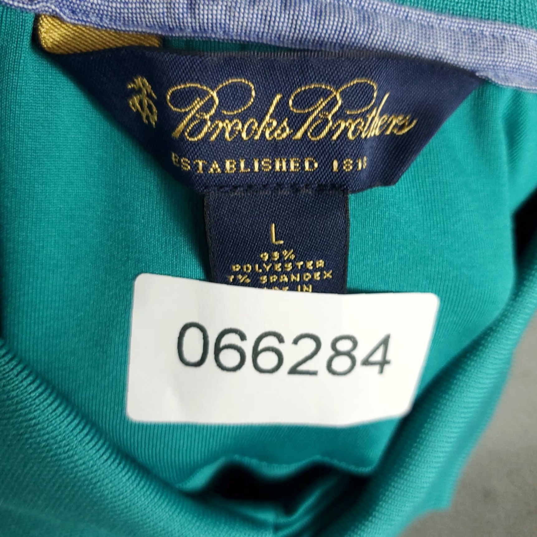 Brooks Brothers Brooks Brothers Polo Shirt Mens L Teal Blue Polyester Short Sleeve Casual Solid Polo Shirt Mens Regular Colorful Modern Preppy Sports 2020s Size US L / EU 52-54 / 3 - 7 Thumbnail