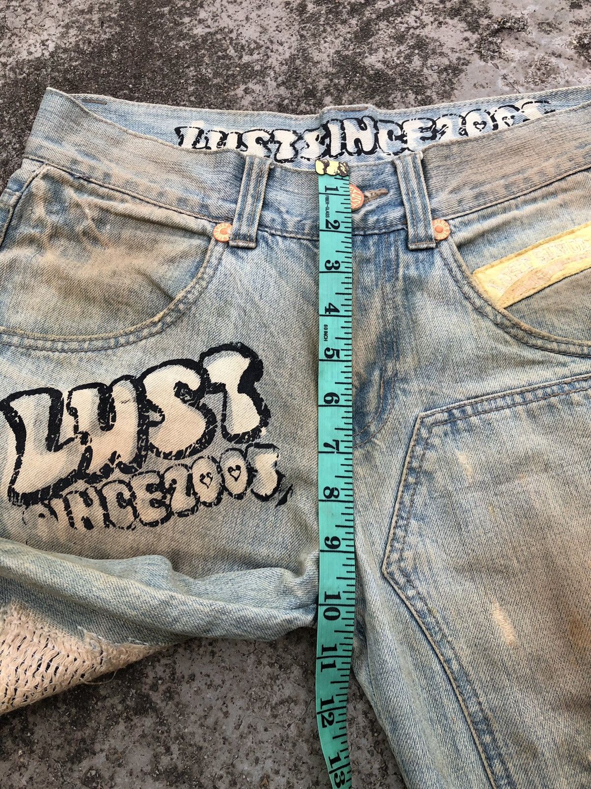 Japanese Brand RUSTY RIPPED DISTRESSED DENIM BY LUST Size US 31 - 9 Thumbnail