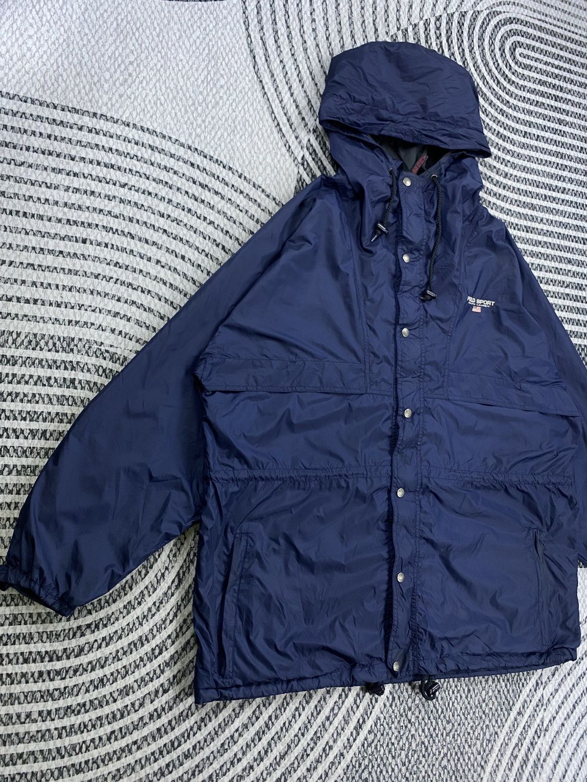 Polo Ralph Lauren Vintage Polo Sport Nylon Zipper Long Jacket Size US XXL / EU 58 / 5 - 3 Thumbnail