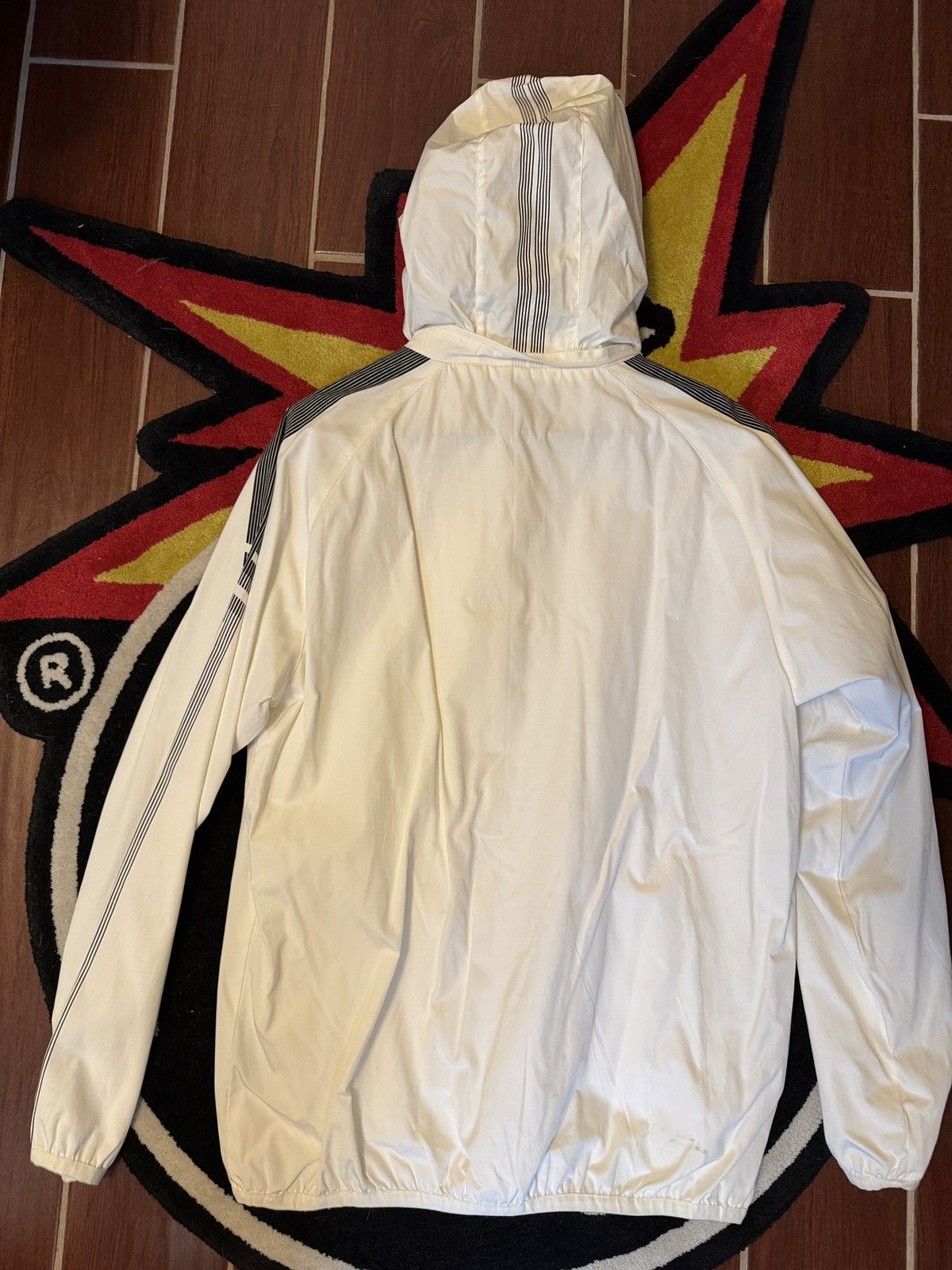 Huf HUF // WHITE WINDBREAKER Size US L / EU 52-54 / 3 - 2 Thumbnail