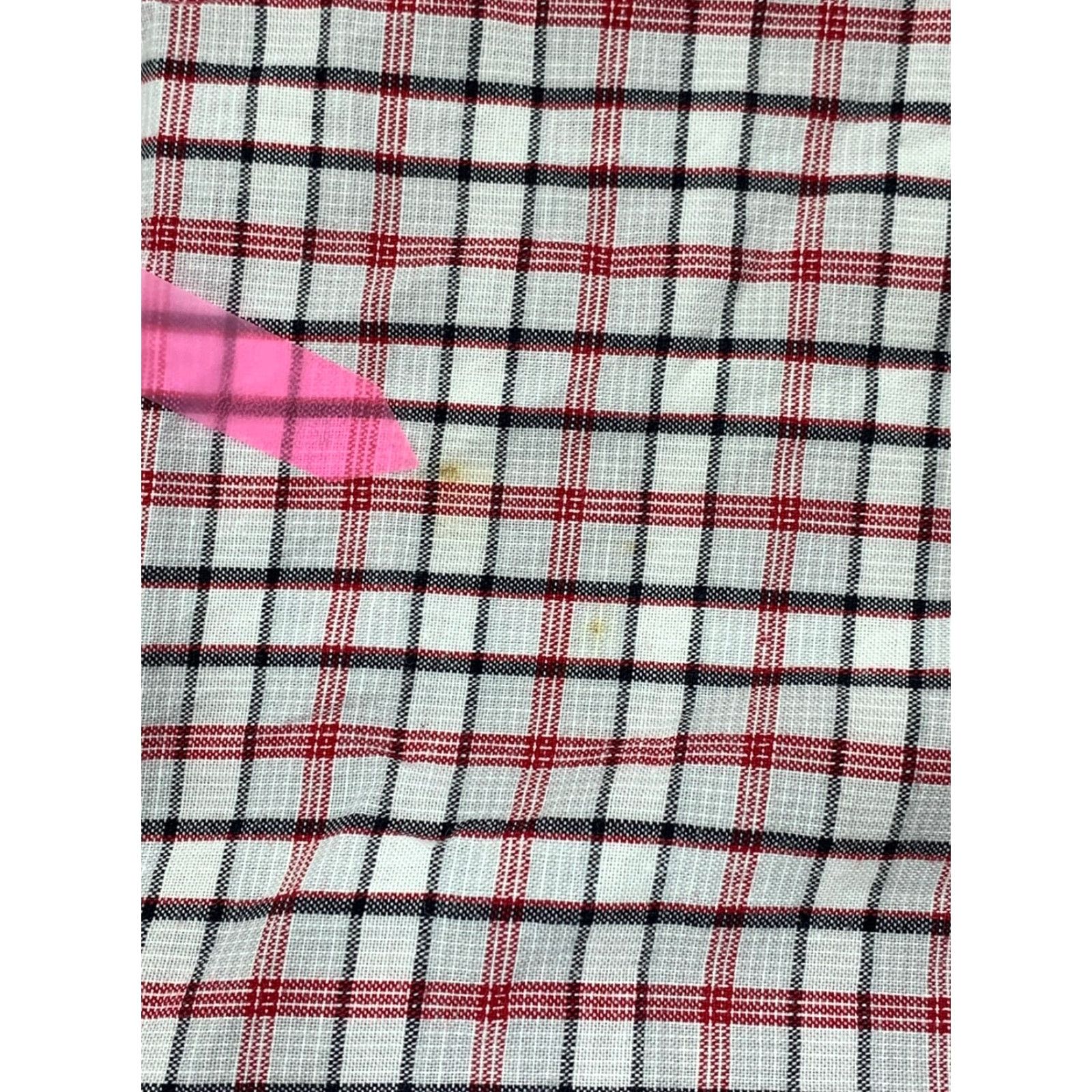 Anchor Blue VINTAGE Anchor Blue Button-Up Shirt Men Large Red Plaid 90s Short Sleeve Cotton Blend Knit Classic Casual Workwear Mens Size US L / EU 52-54 / 3 - 7 Thumbnail