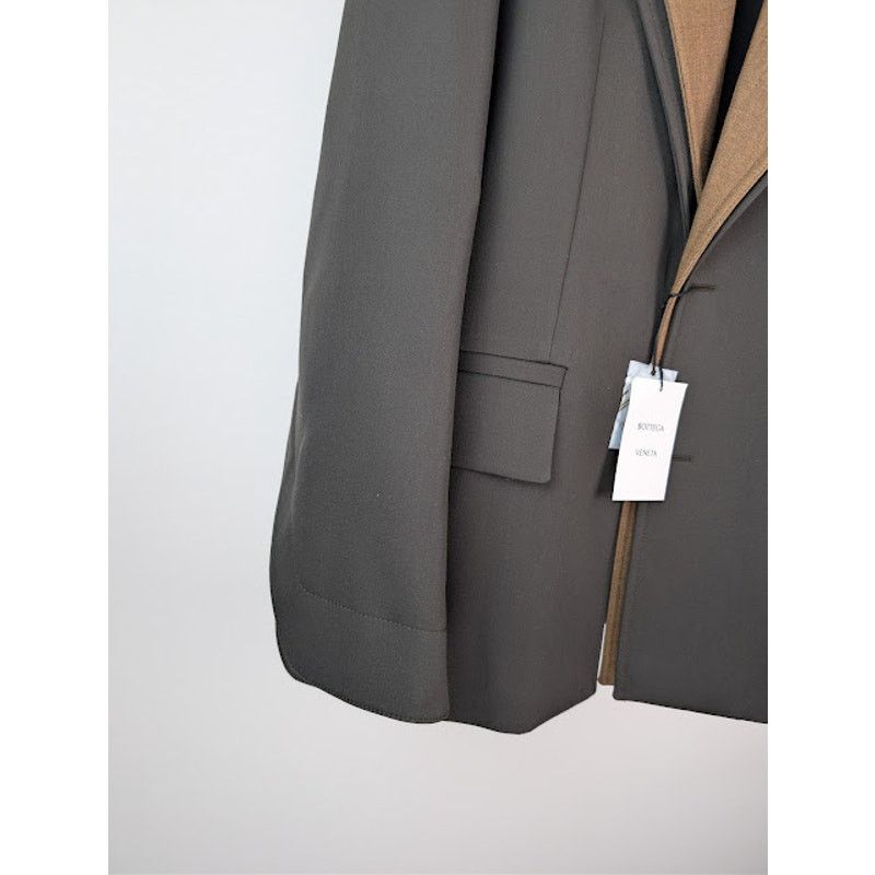 Bottega Veneta o1rshd1 Compact Wool Jacket in Kale Size US M / EU 48-50 / 2 - 6 Thumbnail