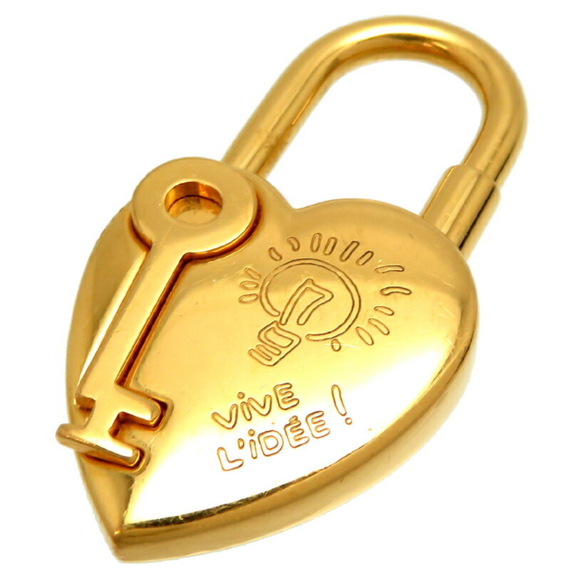 image of Hermes 2004 Limited Edition Fantasy Heart & Key Ladies Holder Gp in Gold, Women's