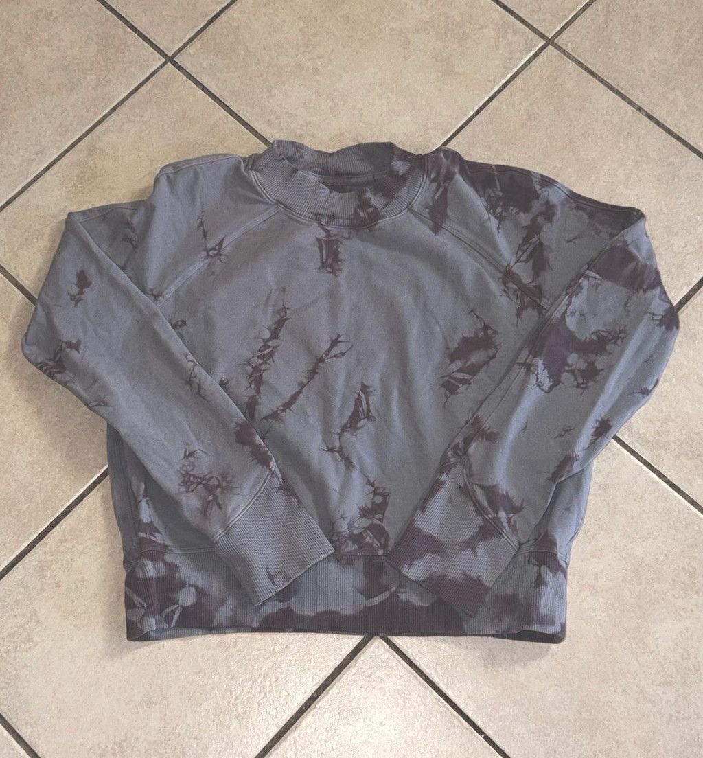 Lululemon LULULEMON READY TO ROLL SWEATSHIRT TIE DYE GRAY/PURPLE Sz 6 Size M / US 6-8 / IT 42-44 - 1 Thumbnail