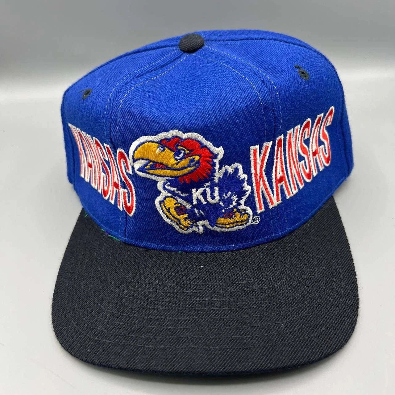 Starter × Vintage Vintage Kansas Jayhawks Hat Men Starter Tri Power Snap Back Size ONE SIZE - 1 Thumbnail
