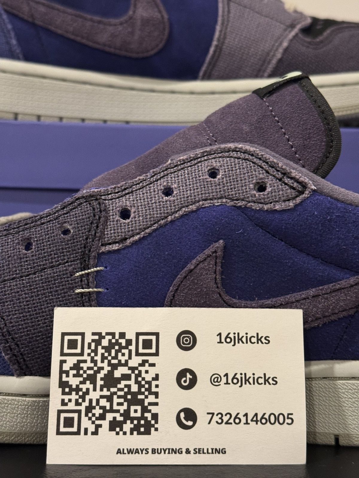 Jordan Brand Size 12 - Zion Williamson x Air Jordan 1 Retro OG Low Voodoo Size US 12 / EU 45 - 2 Thumbnail