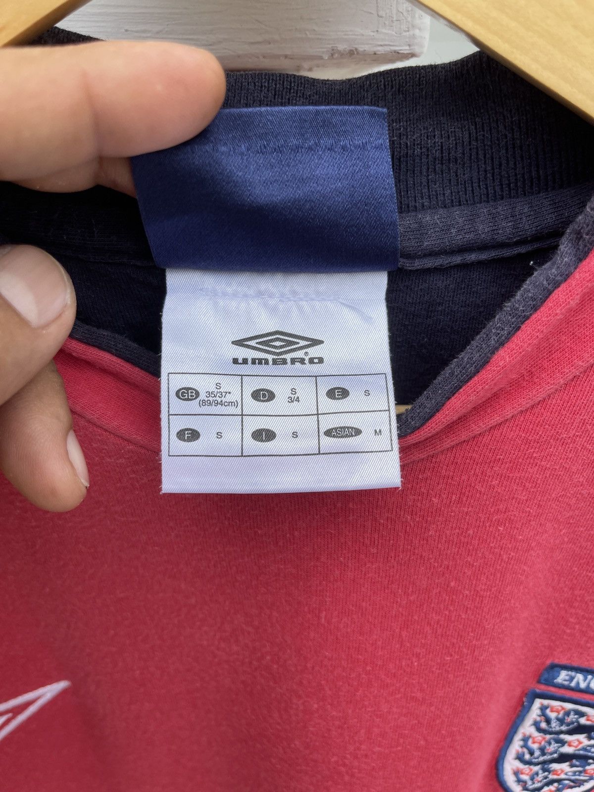 Umbro Last Drop🔥Rare🔥Vintage Y2K ENGLAND Cotton T Shirt Size US L / EU 52-54 / 3 - 7 Thumbnail