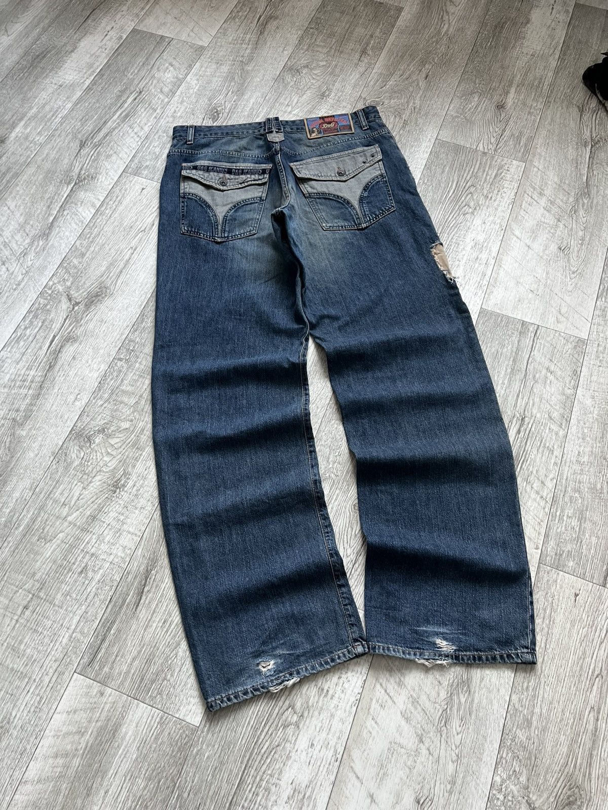 Dolce & Gabbana Archive Dolce Gabbana Big Logo Baggy Jeans TAS Hysteric Size US 36 / EU 52 - 2 Thumbnail