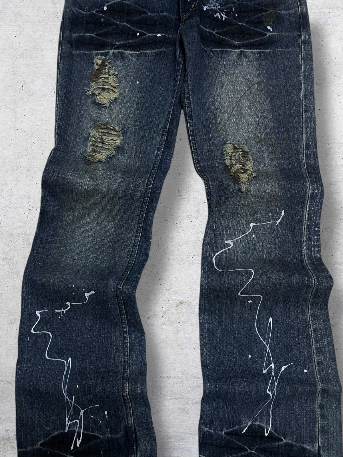 Tornado Mart OG JAPAN SPLASH FLARED AESTHETIC ROOT THREE 90S DESIGNER Size US 32 / EU 48 - 6 Thumbnail