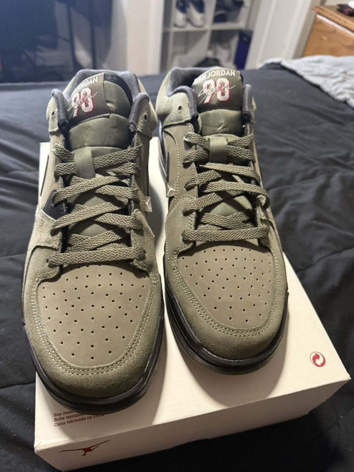 Jordan Brand Jordan Stadium 90s (Medium Olive/Black) Size US 12 / EU 45 - 2 Thumbnail