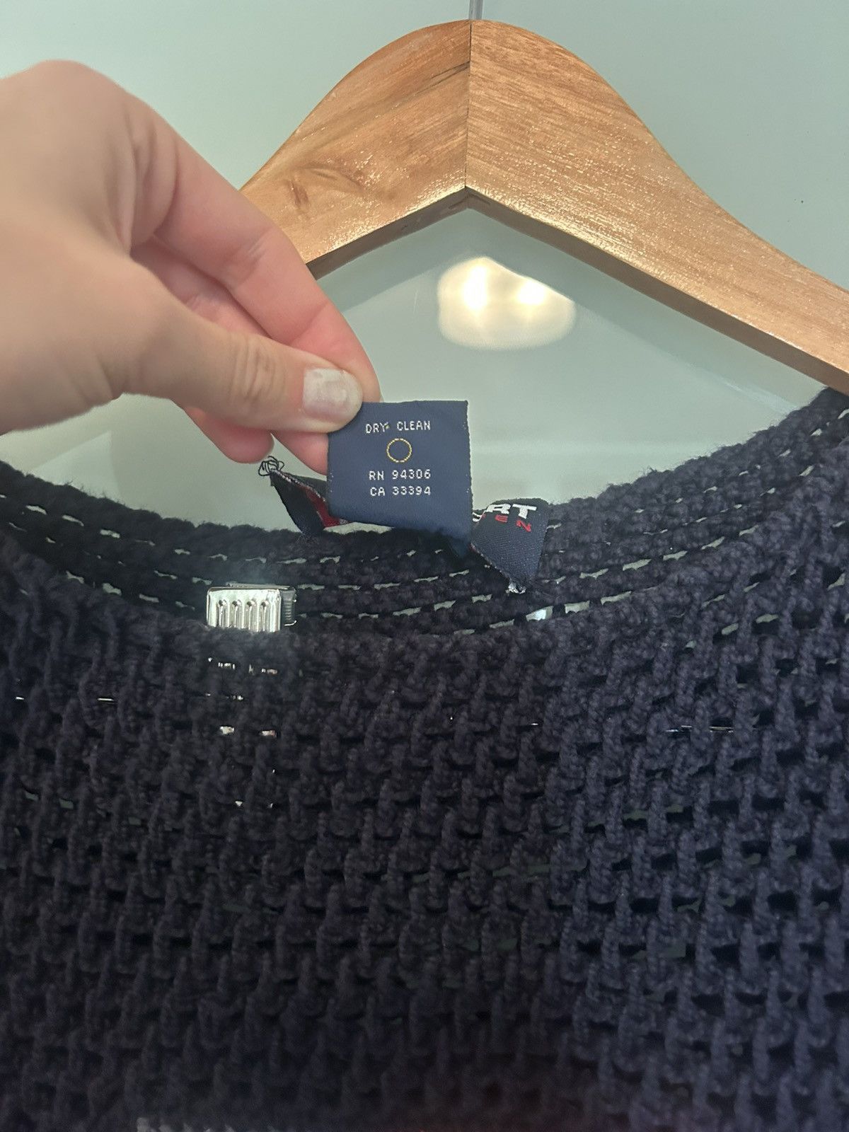 Ralph Lauren Sport Rare Vintage Polo Sport Crochet Flag Sweater Size L / US 10 / IT 46 - 3 Thumbnail