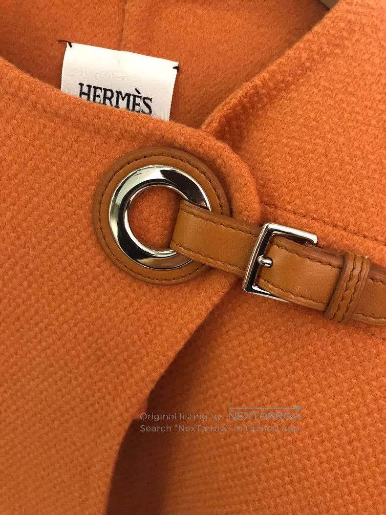 Hermes Hermes Orange Women's Short Coat Size XS / US 0-2 / IT 36-38 - 4 Thumbnail