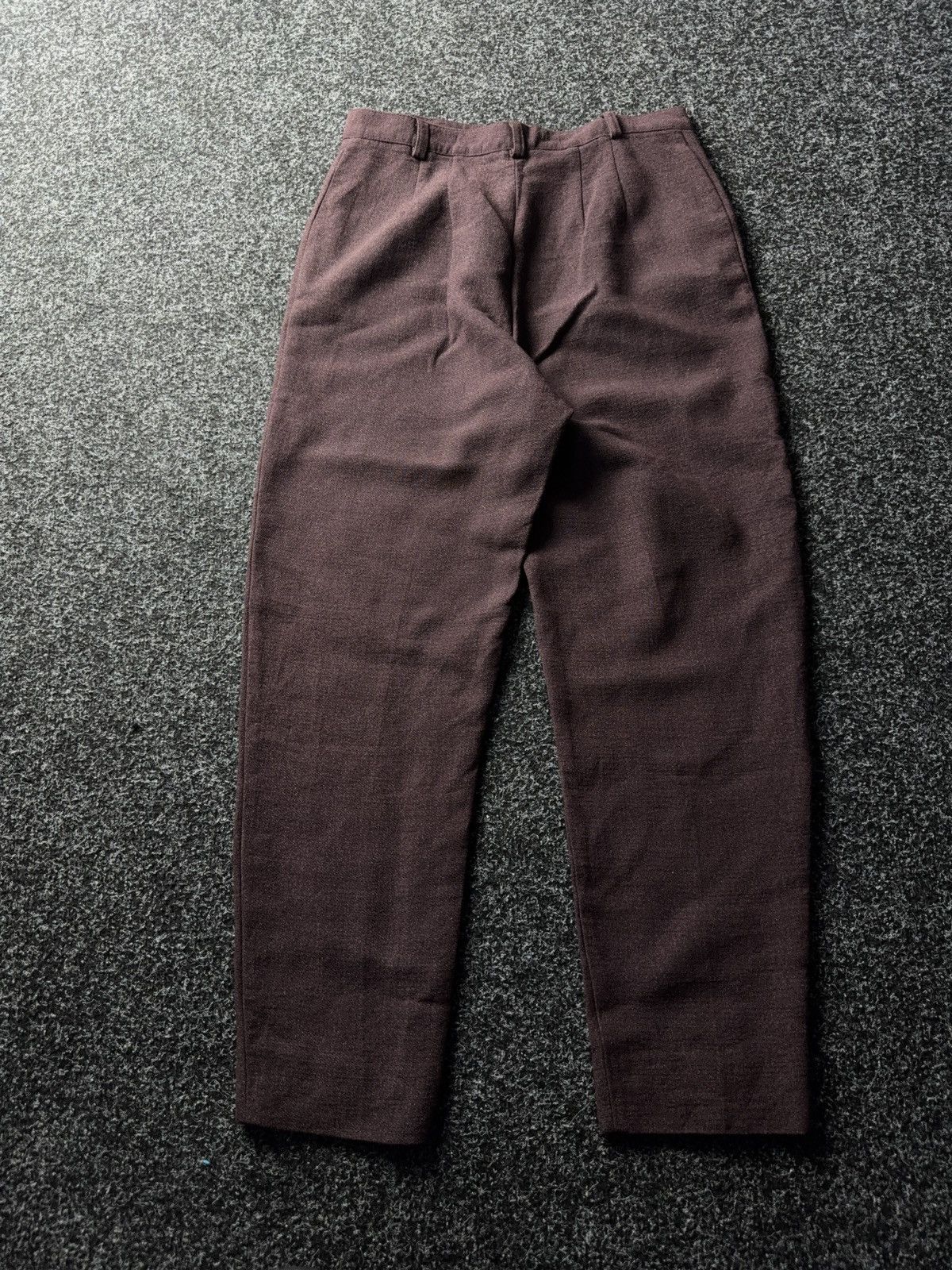 Designer Japanese Minimalist Wool Trousers Issey Miyake Style Size 27" / US 4 / IT 40 - 8 Thumbnail