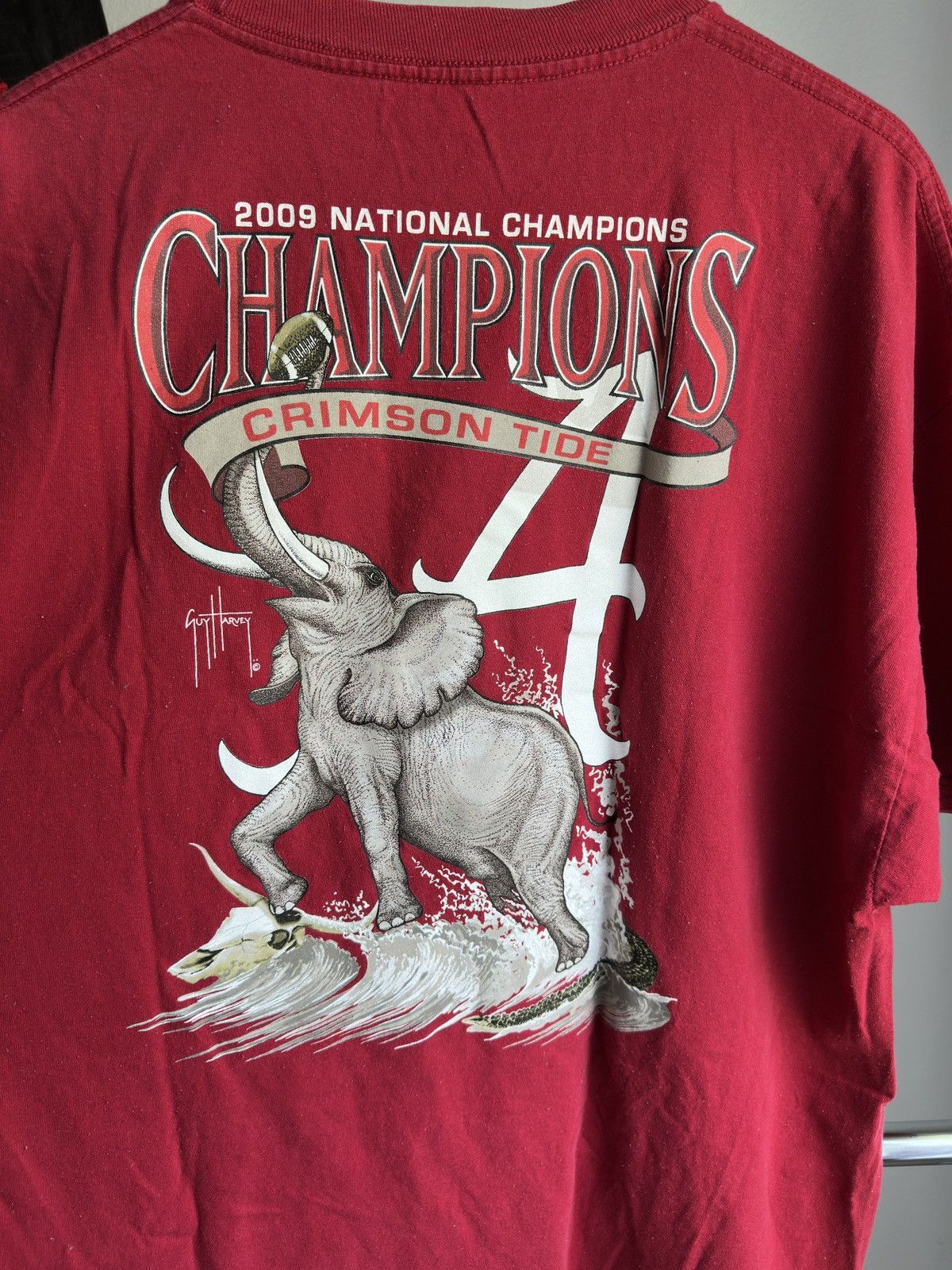 Vintage Vintage Guy Harvey Alabama Crimson Tide Tee Red Size US XXL / EU 58 / 5 - 4 Thumbnail