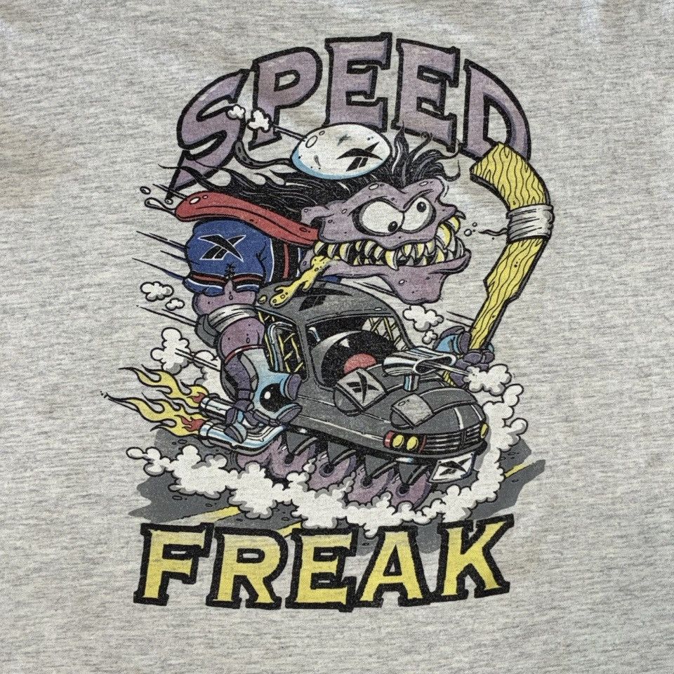 Reebok 90s Reebok Speed Freak hockey rat fink tee shirt Size US M / EU 48-50 / 2 - 2 Thumbnail