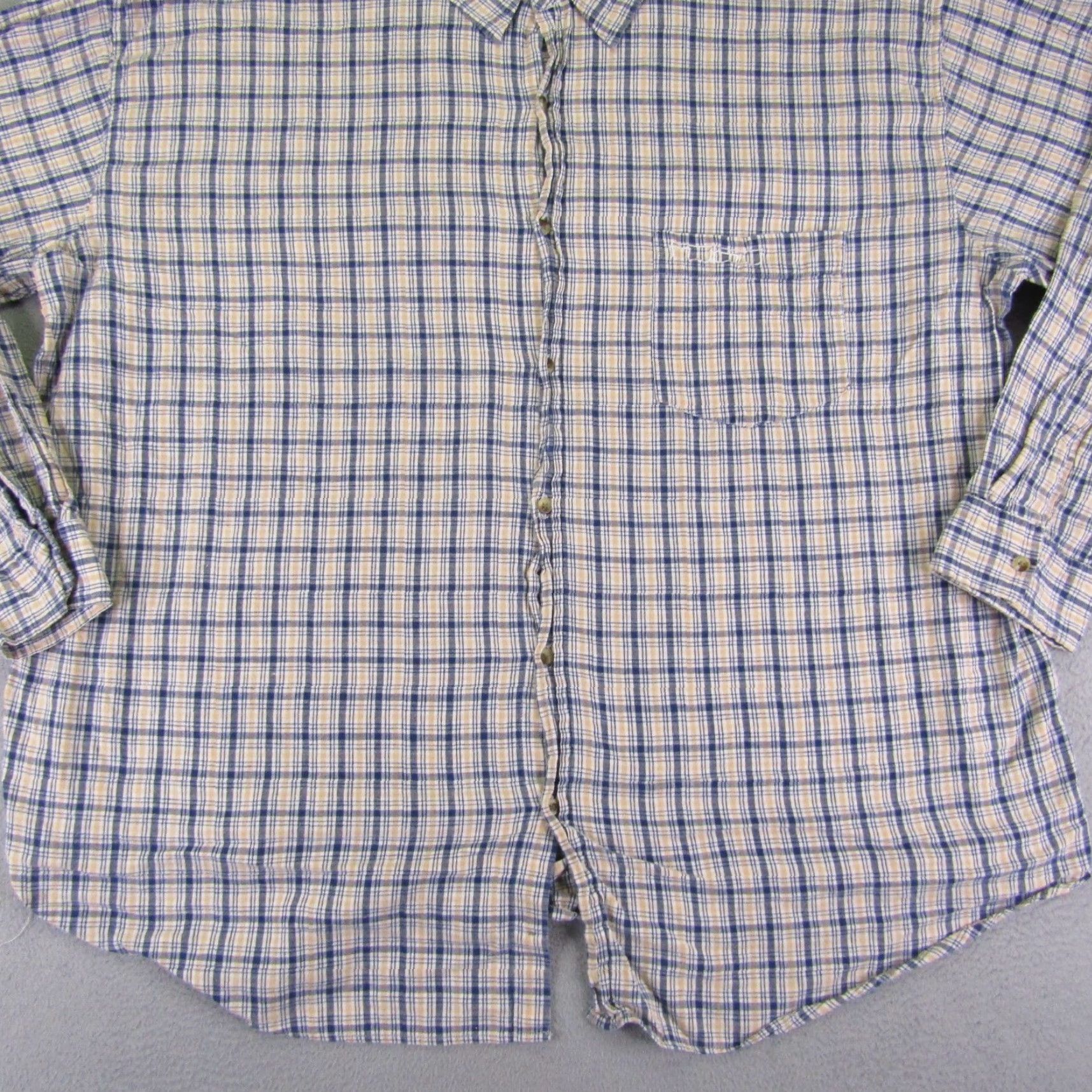 Fubu VINTAGE FUBU Shirt Mens 5XL Blue Yellow White Plaid Button-Up The Collection Hip Hop Y2K Casual Mens 5XL Blue Size US L / EU 52-54 / 3 - 4 Thumbnail