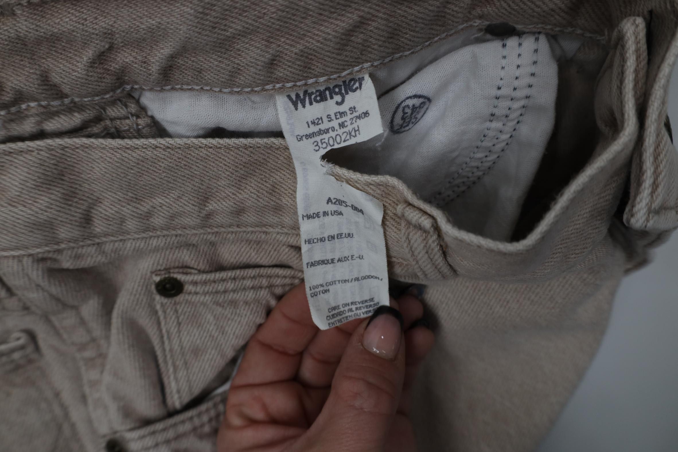 Wrangler Vintage 90s Wrangler Straight Leg Denim Jeans Beige USA Size US 32 / EU 48 - 9 Thumbnail