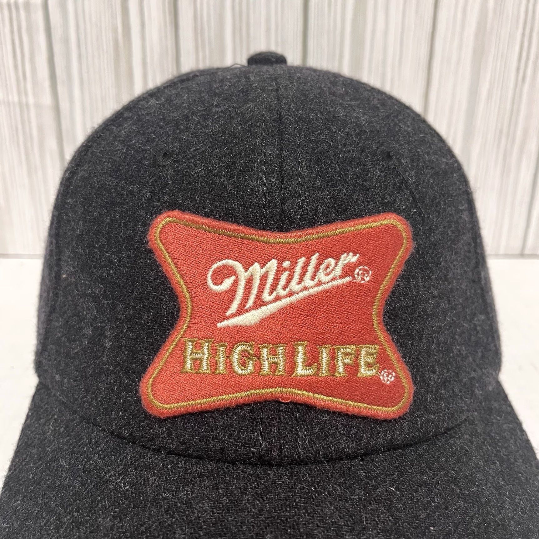 American Needle Miller High Life Beer Hat Cap Adjustable American Needle Wool Blend Archive Men's Baseball Cap One Size Black Adjustable Breathable Vintage? No. Size ONE SIZE - 2 Thumbnail