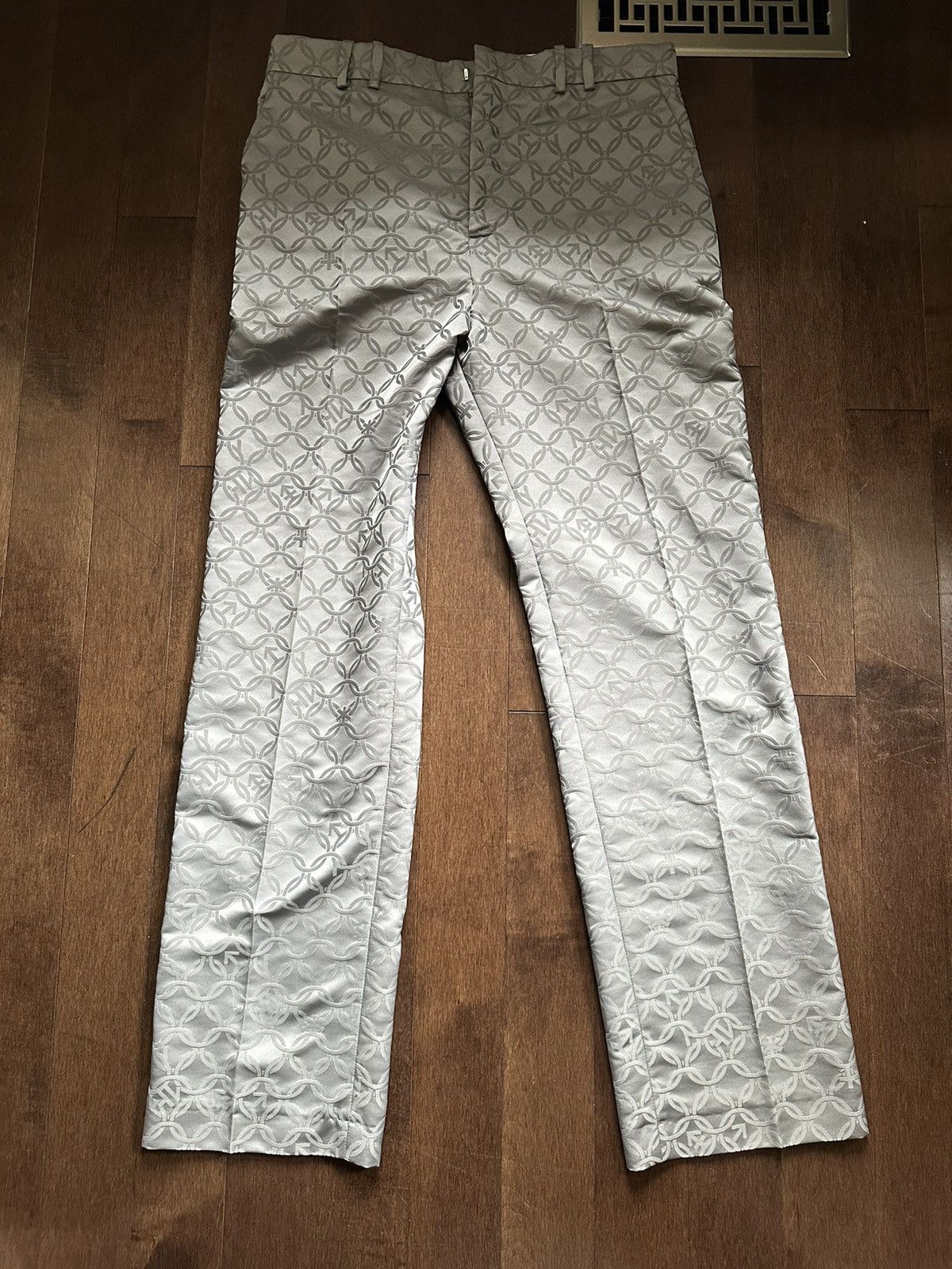 Charles Jeffrey LOVERBOY Charles Jeffrey Loverboy - Grey Straight Cut Trouser Size US 32 / EU 48 - 3 Thumbnail