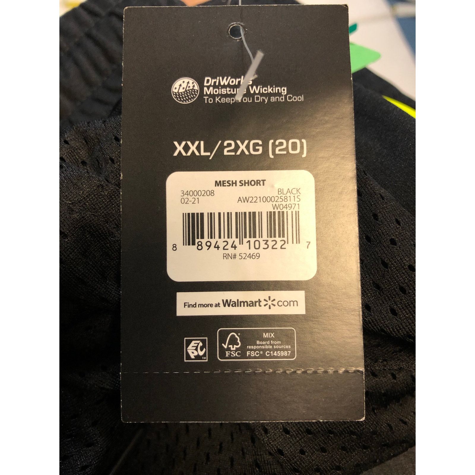 Athletic Works Womens mesh black athletic wear shorts Size 42" / US 20 - 5 Thumbnail