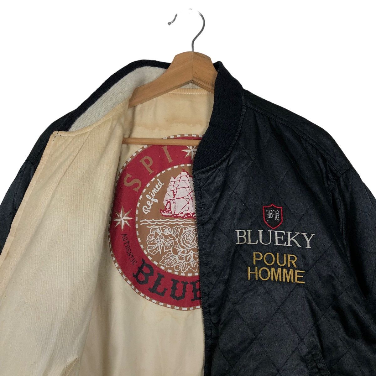 Japanese Brand 🔥90’s Vintage Bomber Jacket Reversible Blueky Refined Japan Size US M / EU 48-50 / 2 - 9 Thumbnail