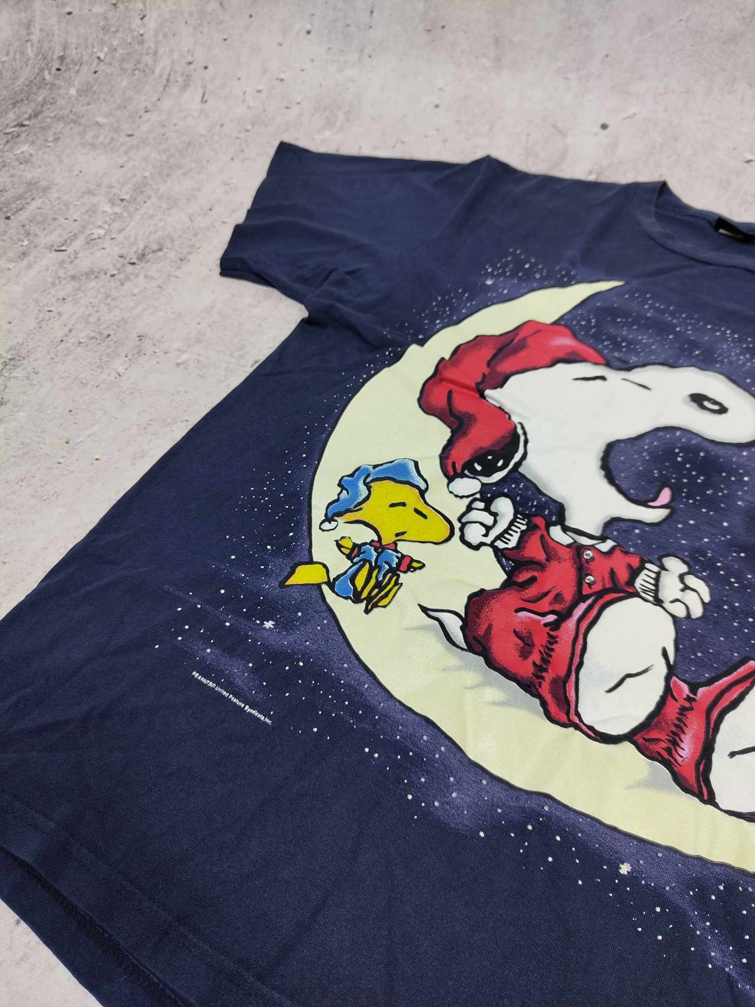 Cartoon Network × Peanuts × Vintage 90s Vintage Snoopy Peanuts Glowing In The Dark Tee retro Size US XL / EU 56 / 4 - 2 Thumbnail
