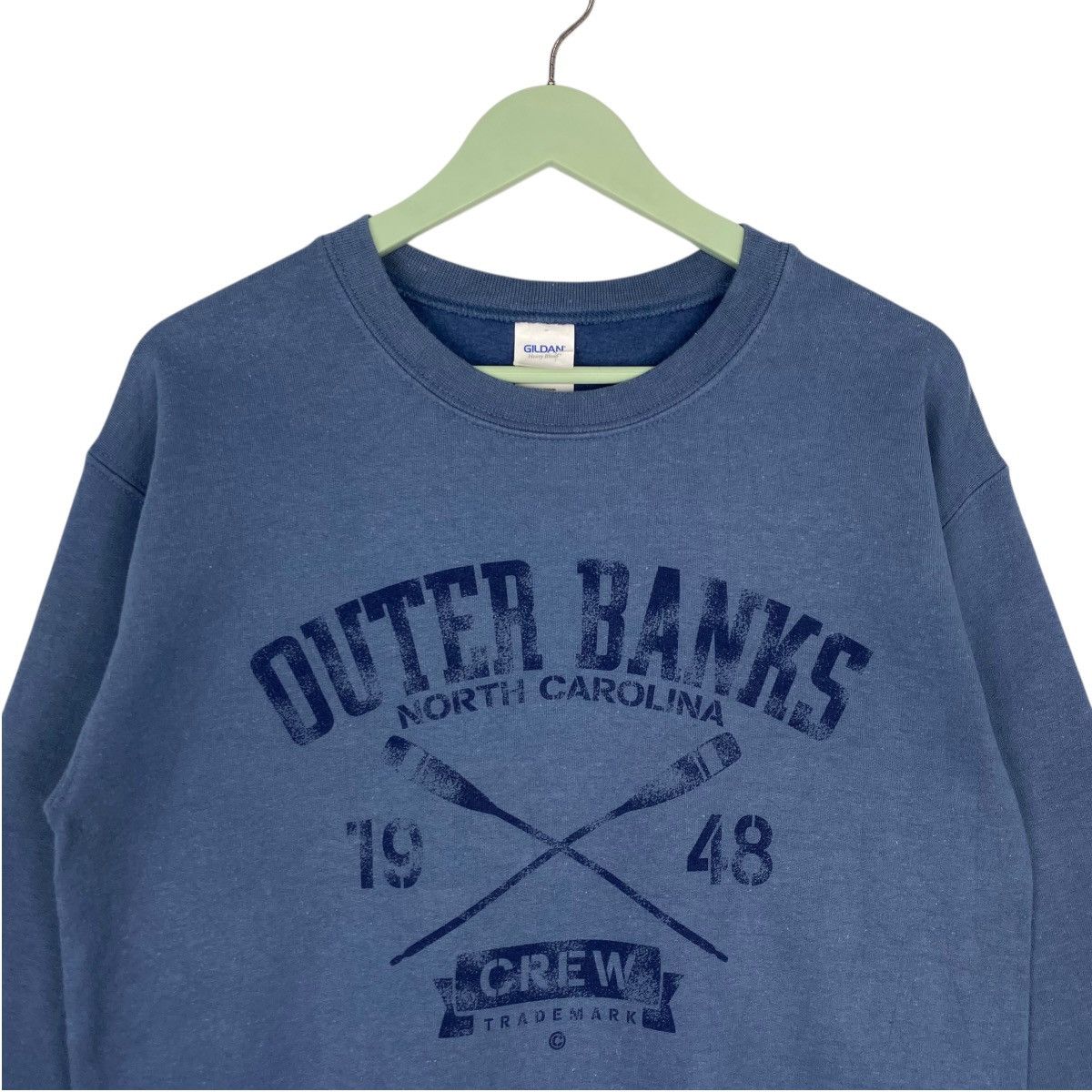 Vintage Vintage Outer Banks Sweatshirt Crewneck Blue Big Logo Size S Size US S / EU 44-46 / 1 - 4 Thumbnail
