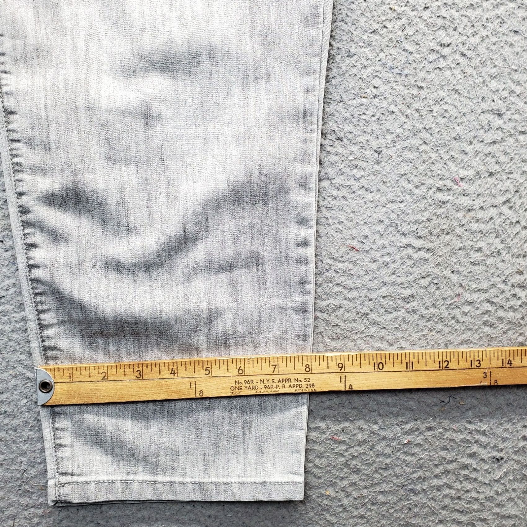 Vintage Chico's Womens Jeans Cropped Gray Cotton Denim Straight Pockets Size S 5-Pocket Size 28" / US 6 / IT 42 - 5 Thumbnail