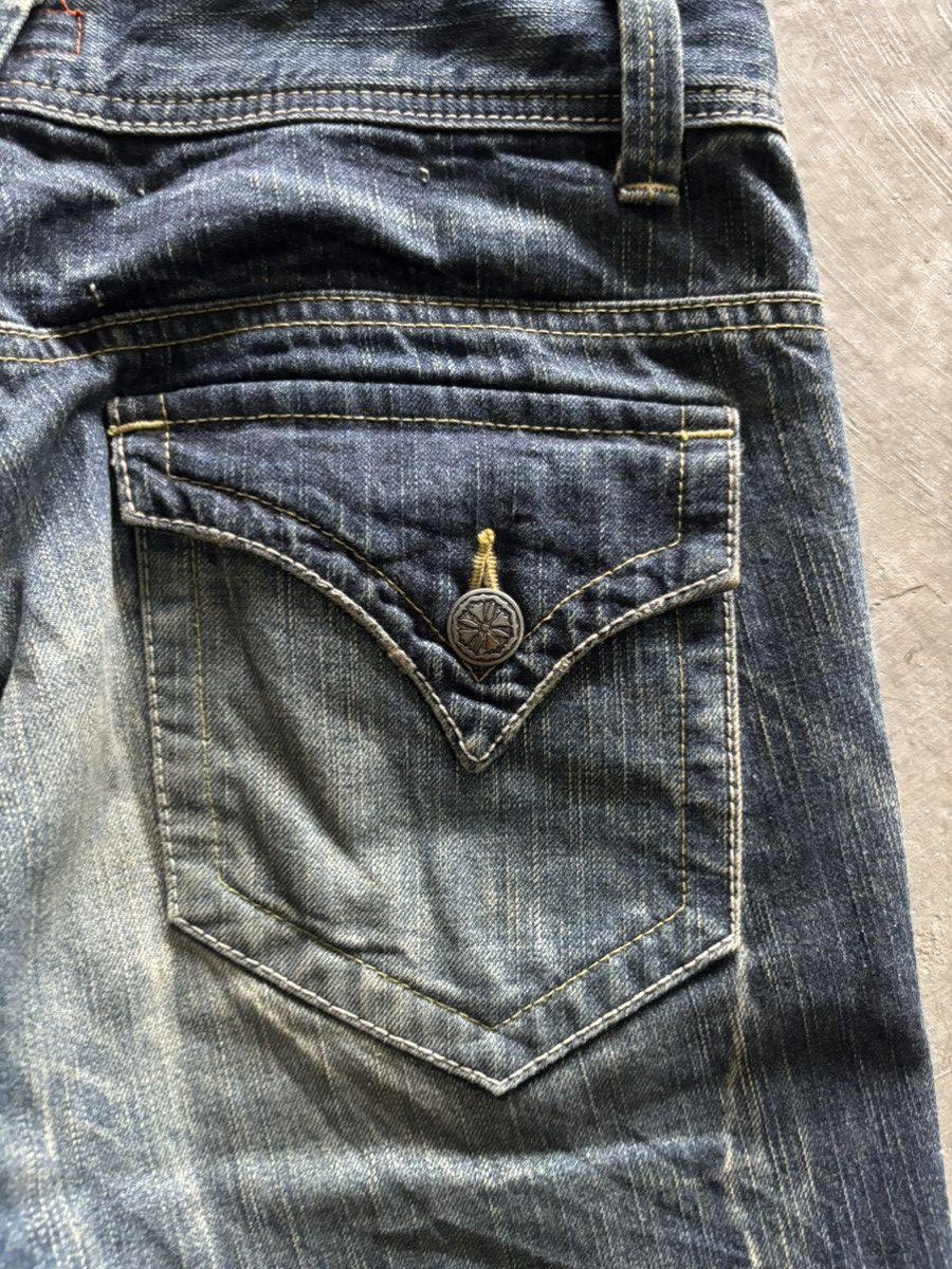 Japanese Brand sick flare rusty et boite japanese denim punk grunge Size US 31 - 14 Thumbnail
