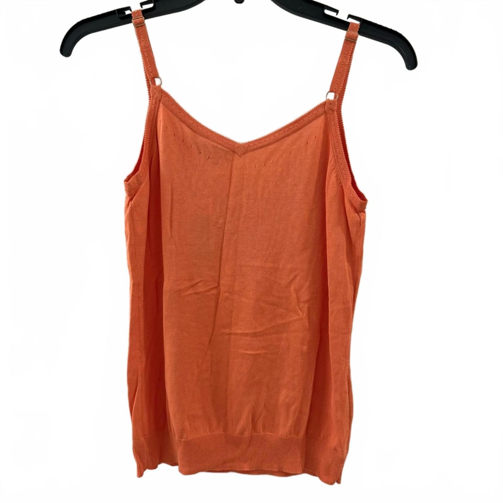 Marimekko NWT Maxime Orange Beaded V-neck Camisole Tank- Size Medium Size M / US 6-8 / IT 42-44 - 2 Thumbnail
