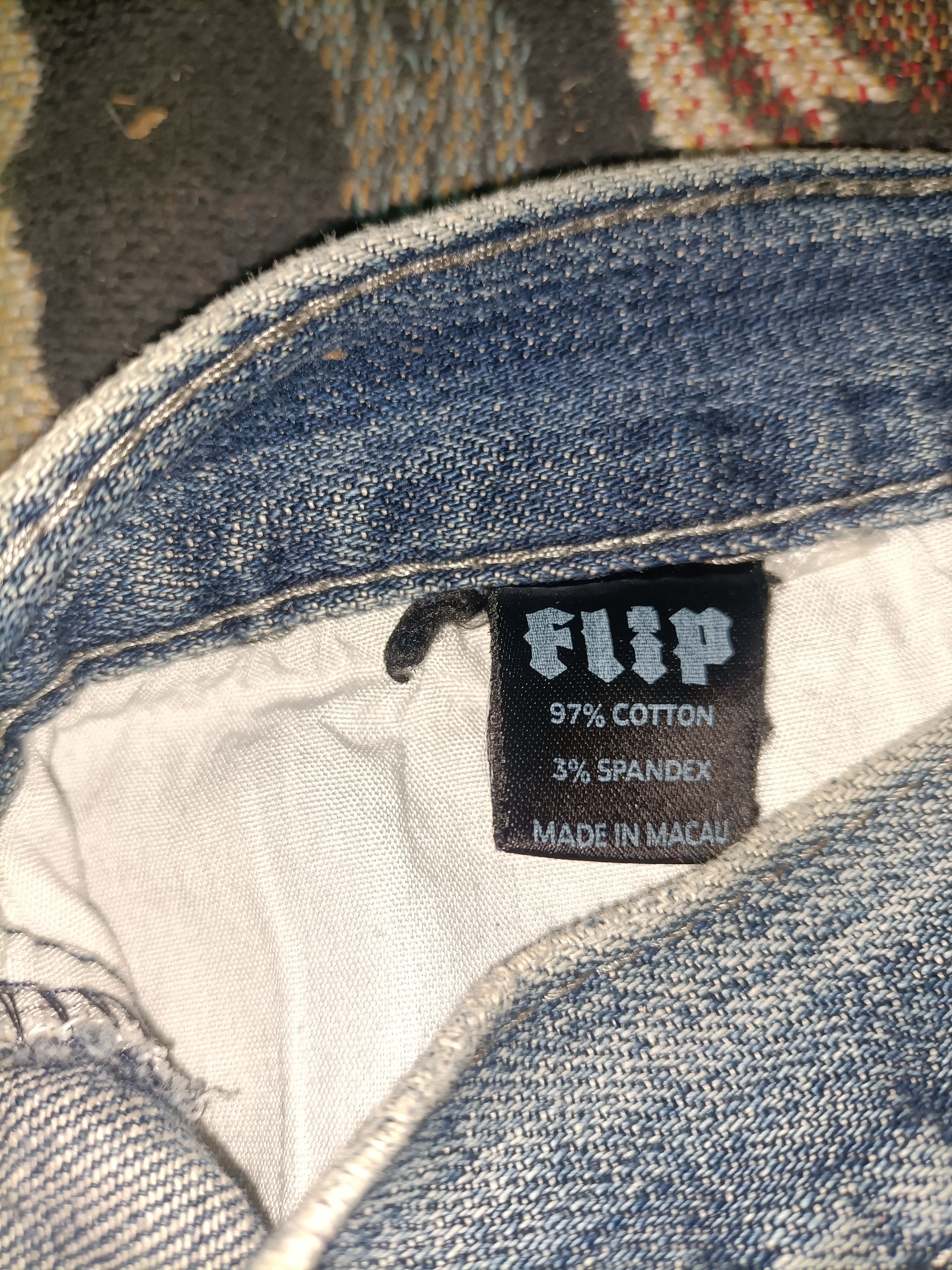Vintage Y2K🌐 Flip skateboard jorts denim jeans Size US 32 / EU 48 - 9 Thumbnail