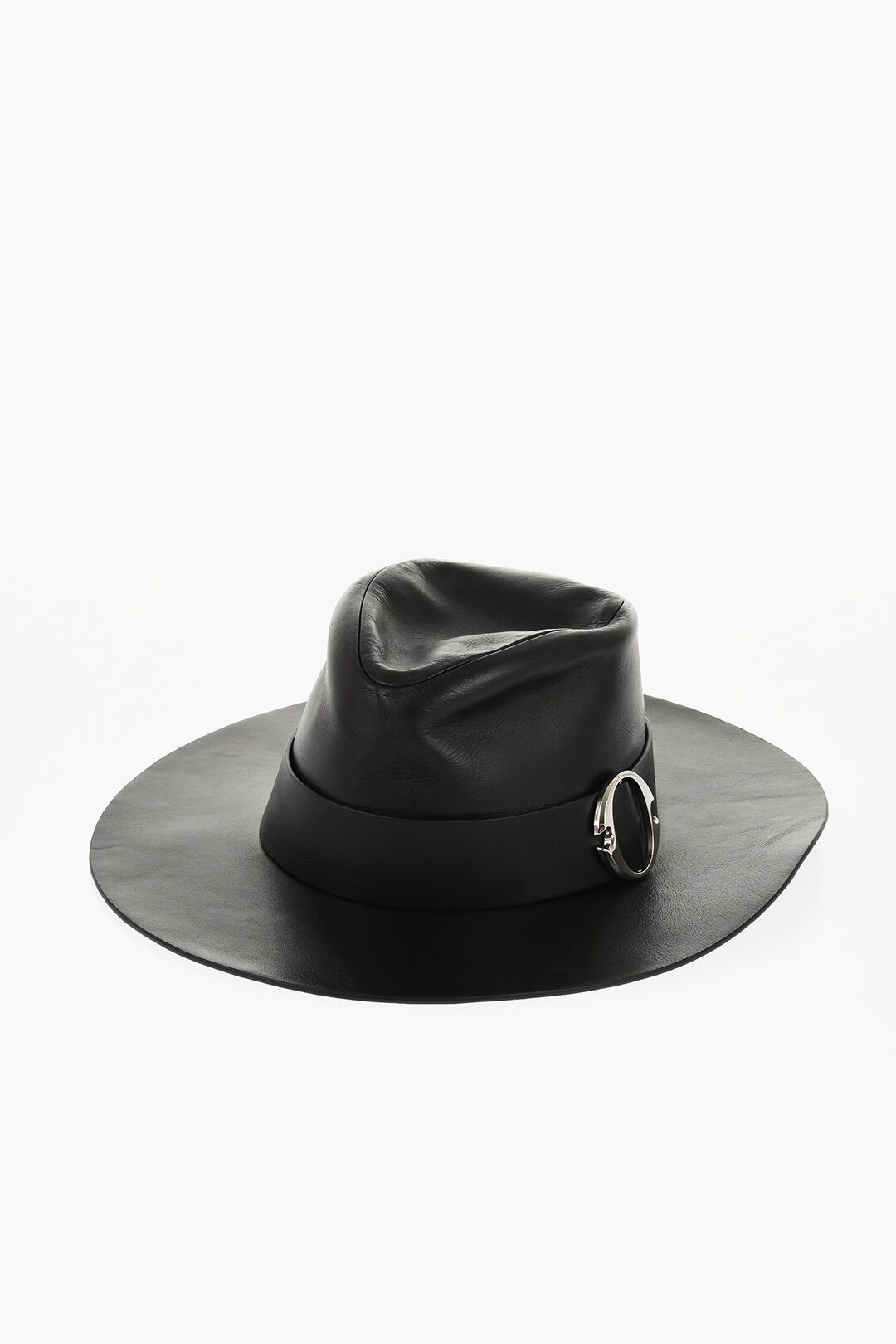 Alexander McQueen og1mm0925 Size: L / Leather Hat / Cap in Black Size ONE SIZE - 1 Thumbnail