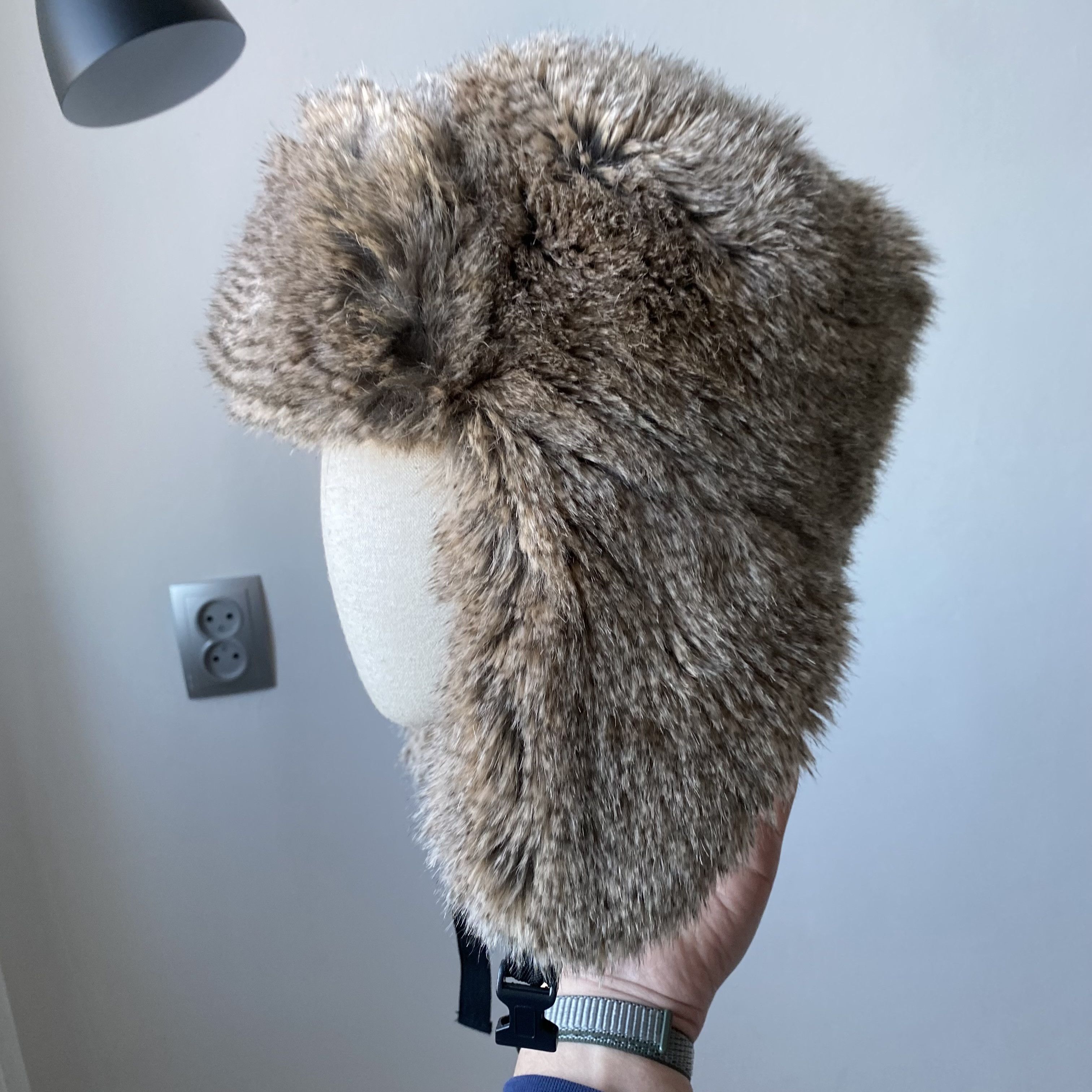 Hysteric Glamour Vintage 2000s Ushanka Faux Fur Trapper Winter Hat Fuzzy Size ONE SIZE - 8 Thumbnail