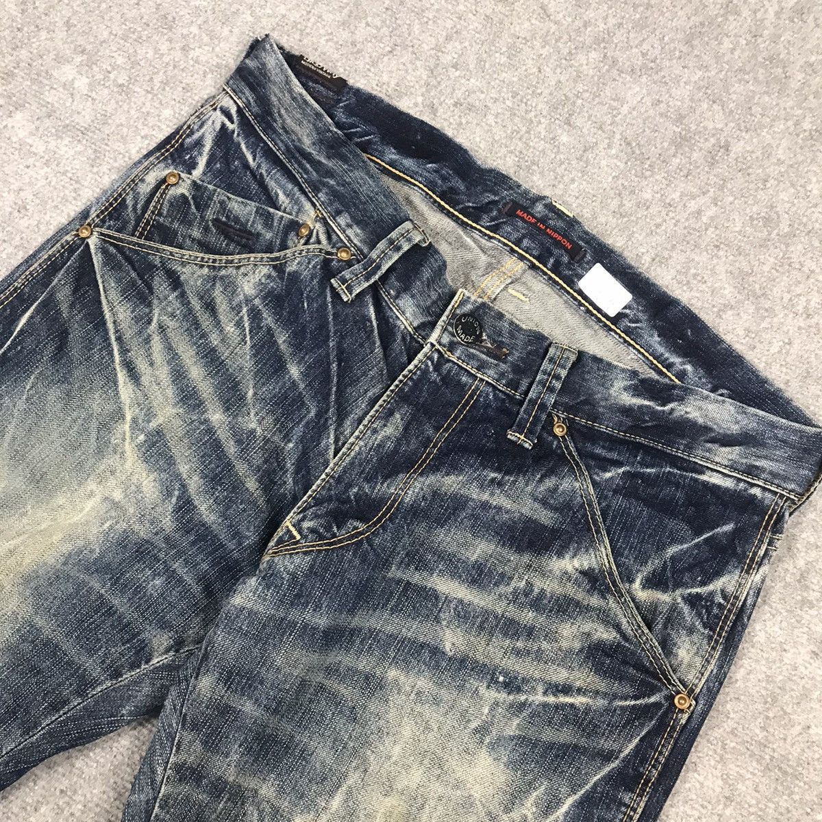 Japanese Brand BAGGY JEANS BLUE WAY JAPAN DENIM PANTS Size US 32 / EU 48 - 7 Thumbnail