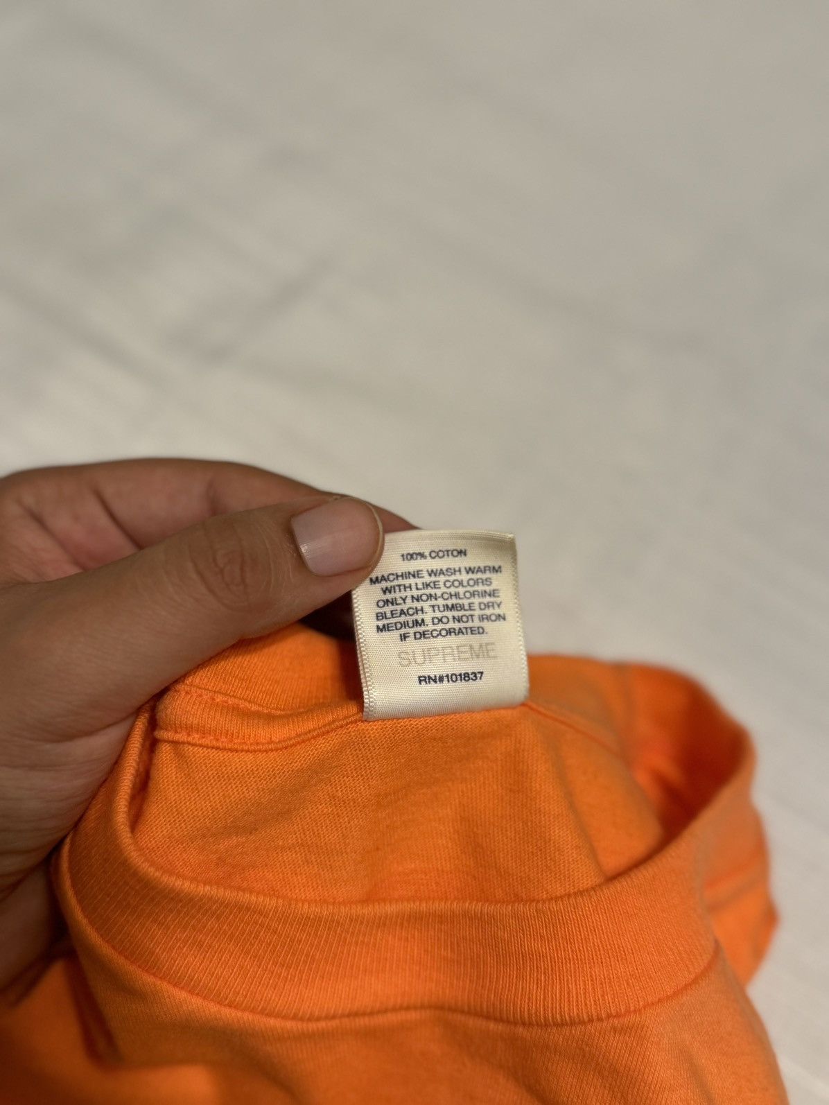 Supreme Supreme x Buju Banton Photo Tee (Orange, Size M) Size US M / EU 48-50 / 2 - 5 Thumbnail