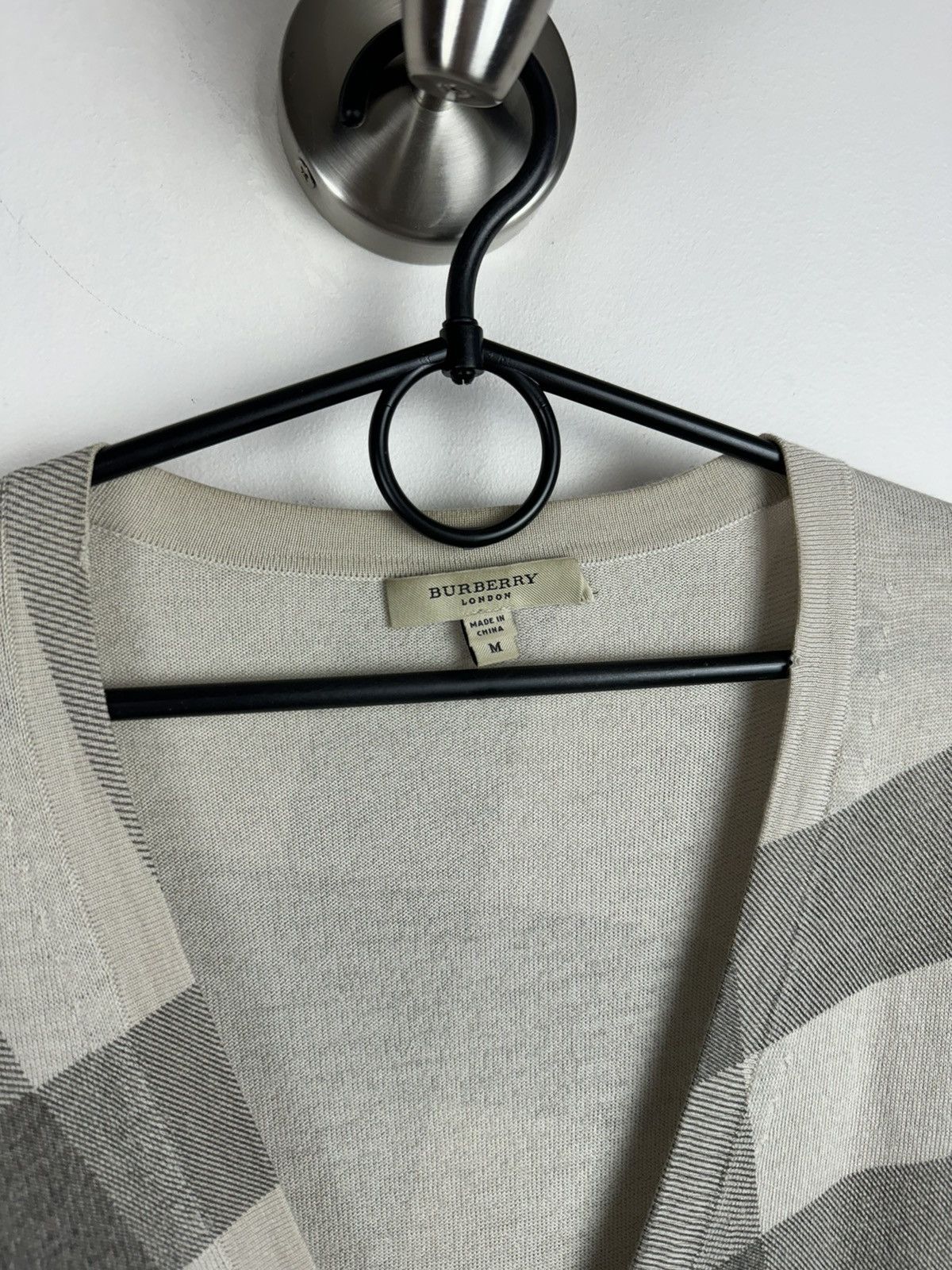 Burberry × Vintage Vintage wool rare sweater Burberry original casual item Size US M / EU 48-50 / 2 - 2 Thumbnail