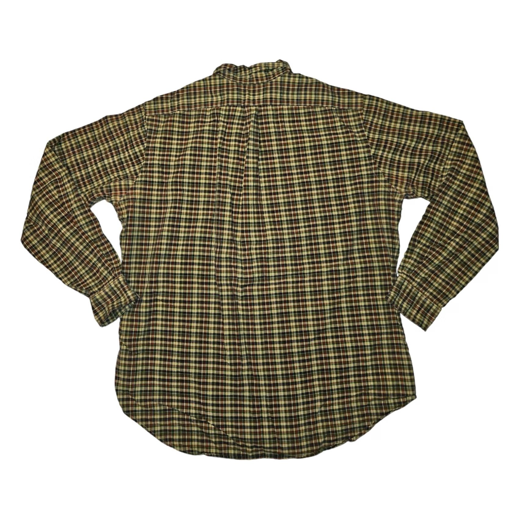 Ralph Lauren VINTAGE Ralph Lauren Button-Down Men's L Classic Plaid Green Embroidered Preppy Workwear Shirt Size US L / EU 52-54 / 3 - 8 Thumbnail