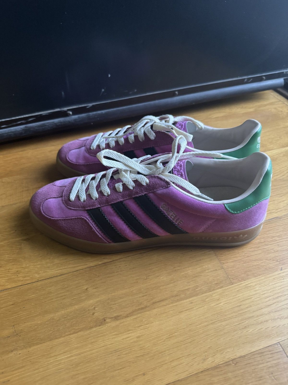 Adidas × Gucci Gucci X Adidas Pink Gazelle Size US 9 / EU 42 - 2 Thumbnail