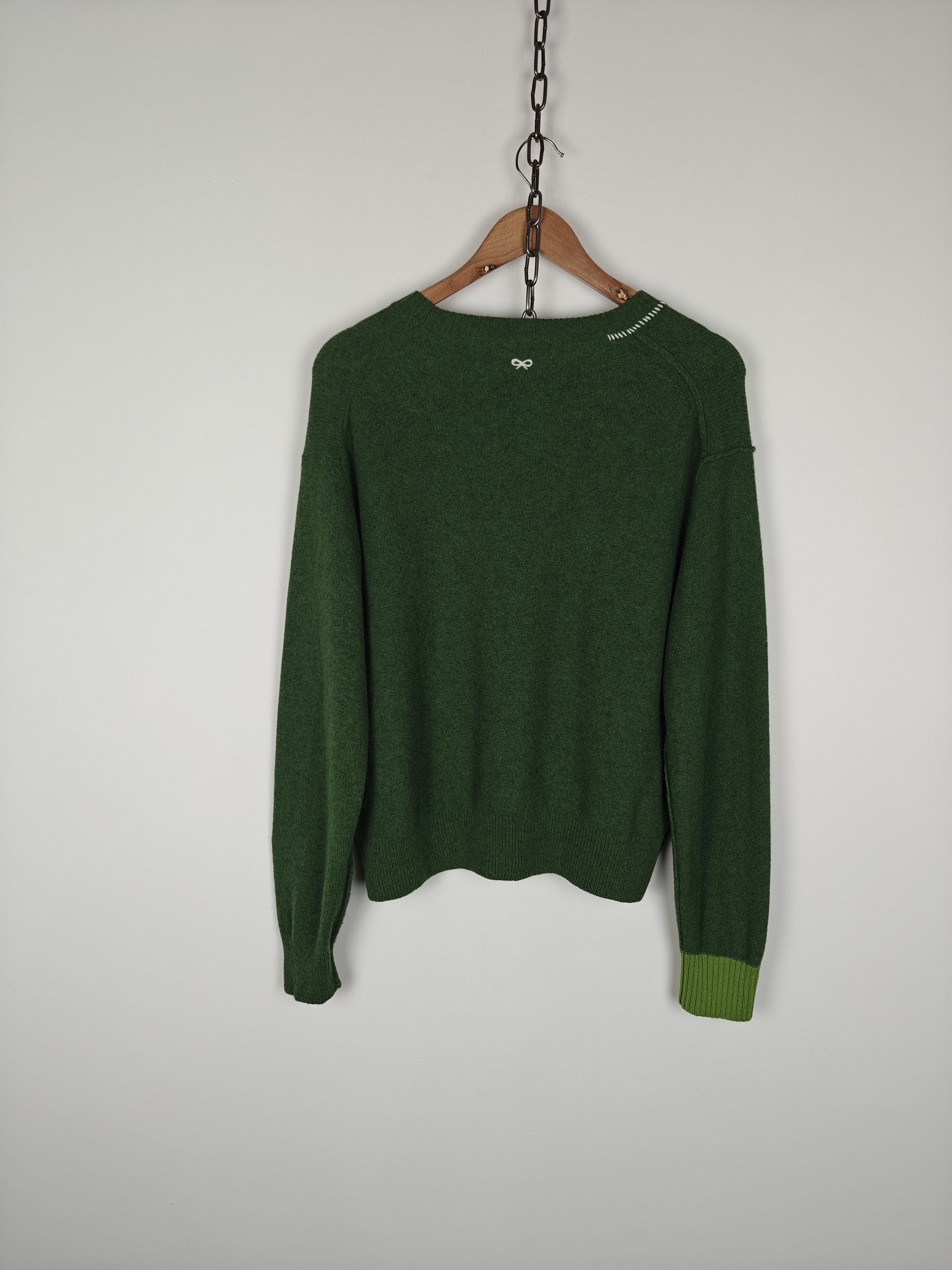 Uniqlo Uniqlo x Anya Hindmarch Wool Sweater Green Pullover XL Size XL / US 12-14 / IT 48-50 - 8 Thumbnail