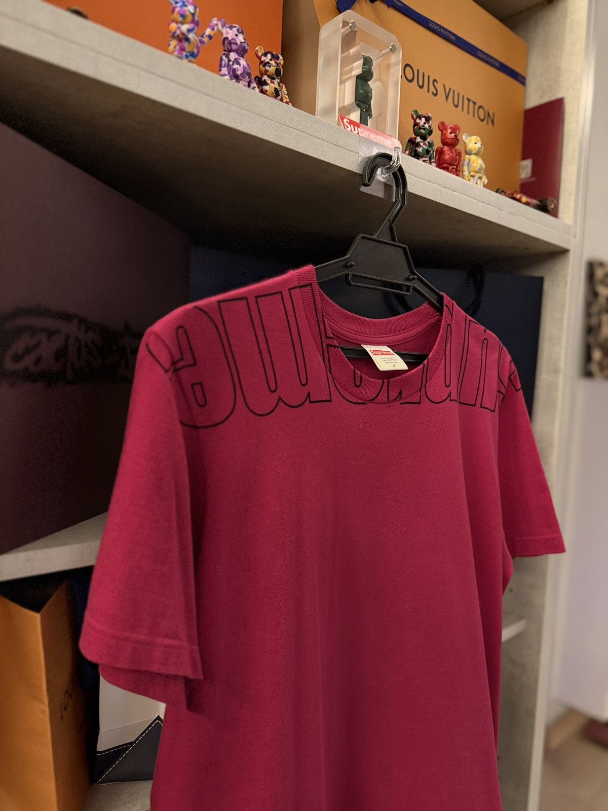 Supreme Supreme Upside Down Tee Magenta Size US S / EU 44-46 / 1 - 6 Thumbnail