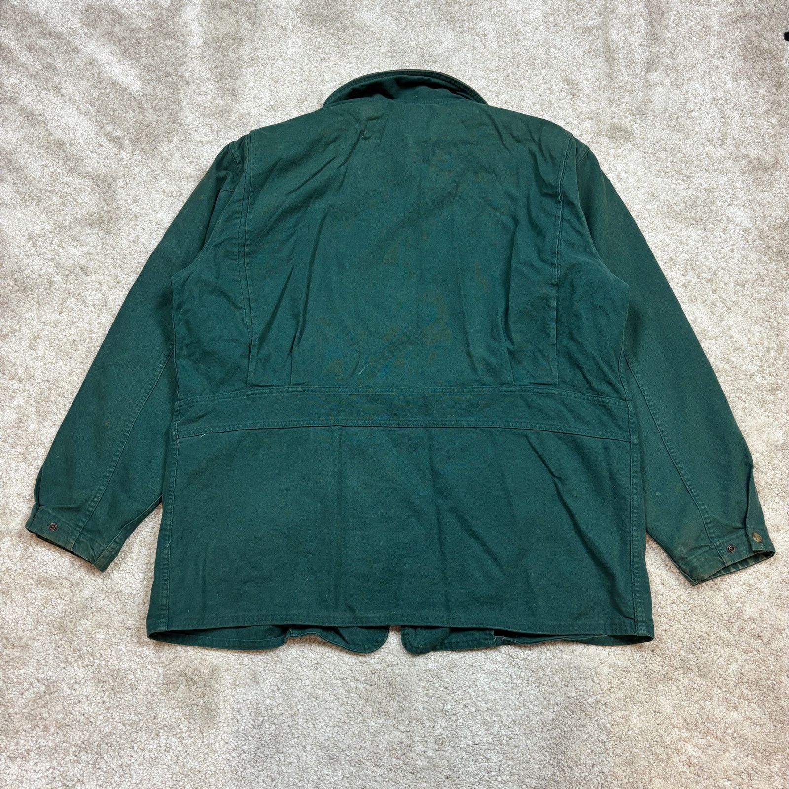 Vintage × Woolrich Woolen Mills Vintage 90s Woolrich Wool Lined Green Barn Jacket Mens L USA Size US L / EU 52-54 / 3 - 4 Thumbnail