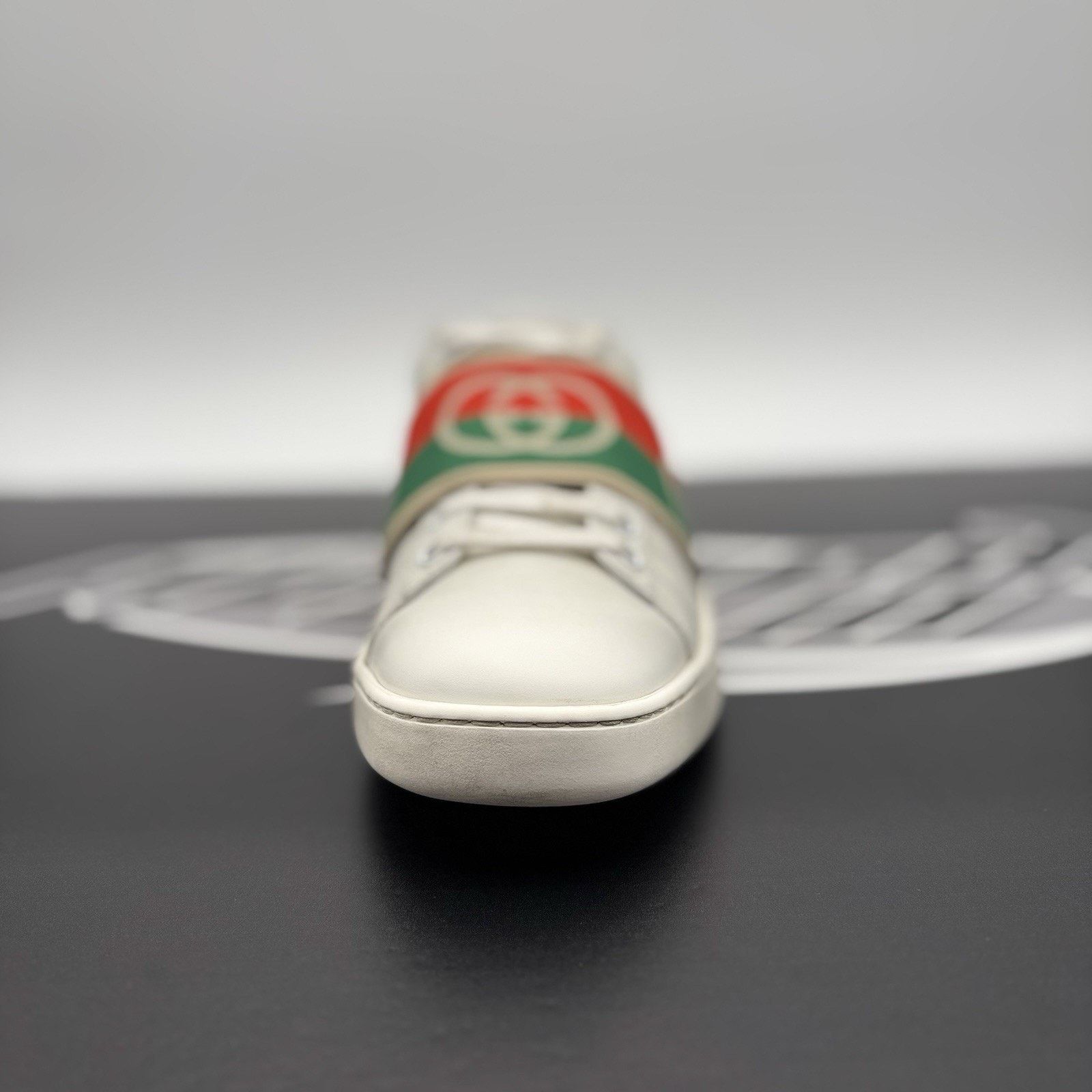 Gucci Gucci Ace Web 'Interlocking G - White Red Green ‘ | GOOD! Size US 7 / IT 37 - 15 Thumbnail