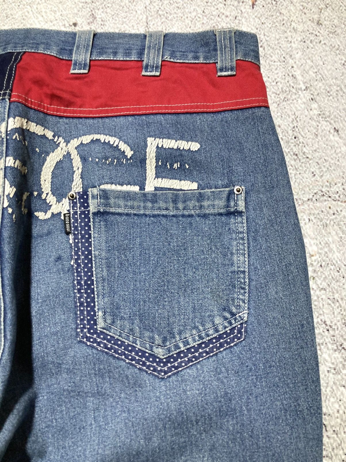 Japanese Brand 2000s B One Soul Japanese Double Waist Carrot Jeans Pant Lgb Size US 37 - 17 Thumbnail