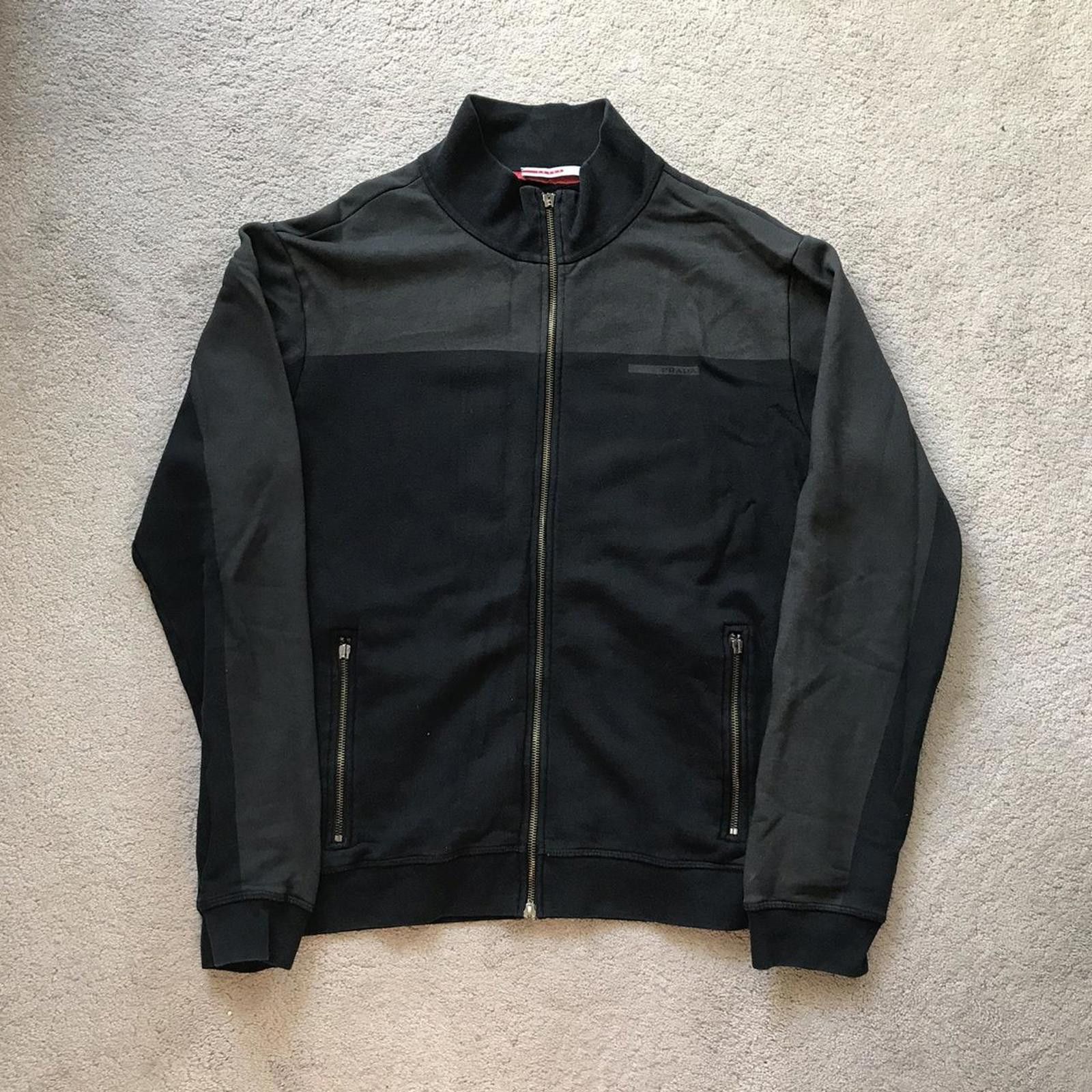 Prada Prada Tonal Zip Up Sweatshirt Size US L / EU 52-54 / 3 - 1 Thumbnail