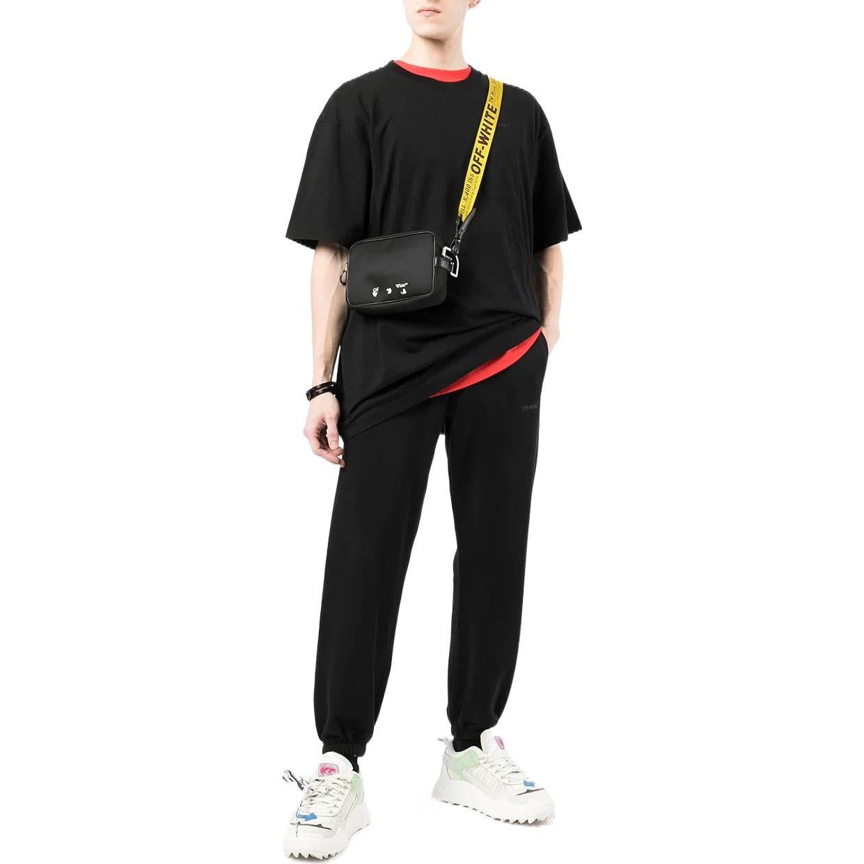Off-White o1y0225 Logo Jogger & Sweatpant in Black Size US 26 / EU 42 - 4 Thumbnail