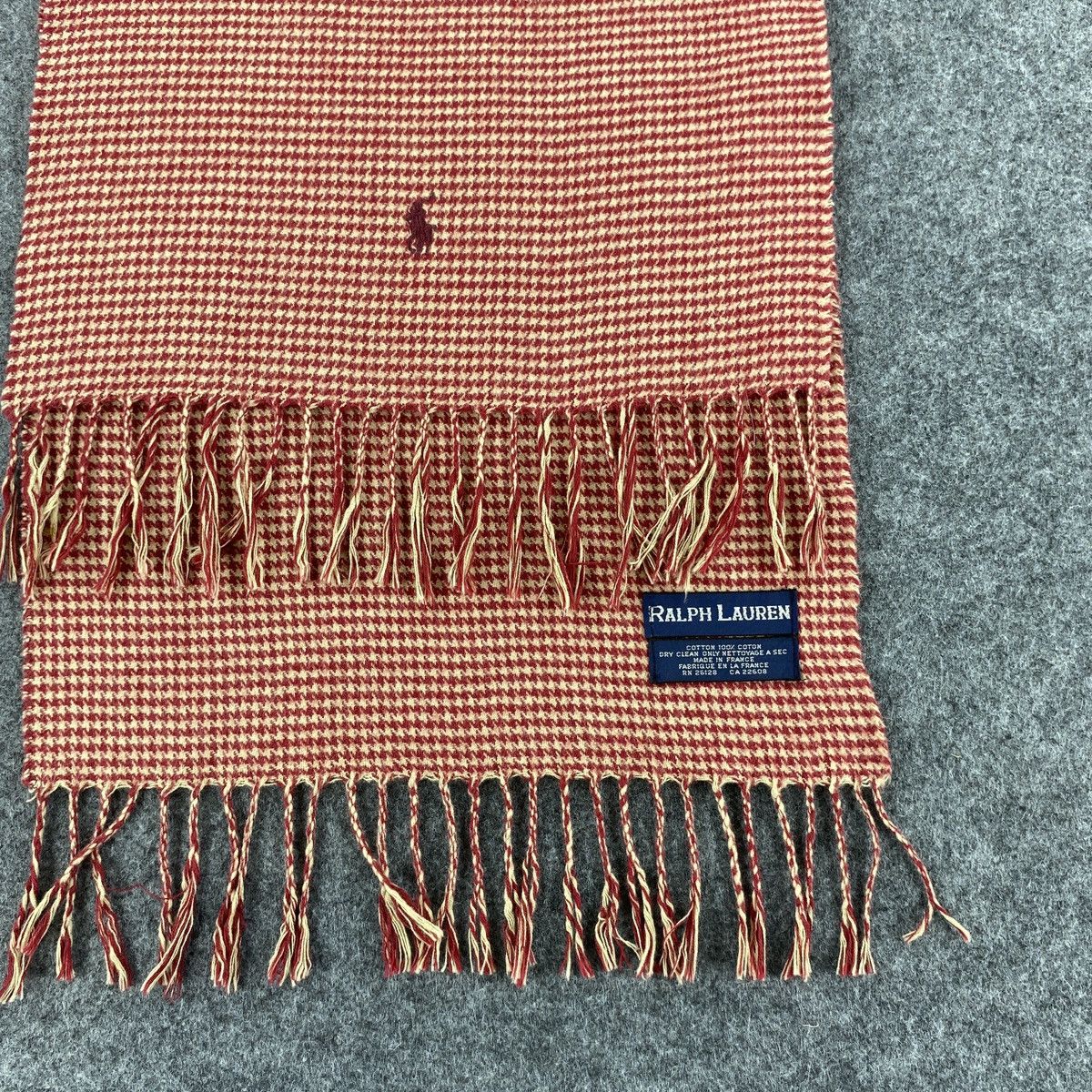 Ralph Lauren × Vintage Ralph Lauren Scarf # Muffler # Neckwear # D566 Size ONE SIZE - 5 Thumbnail