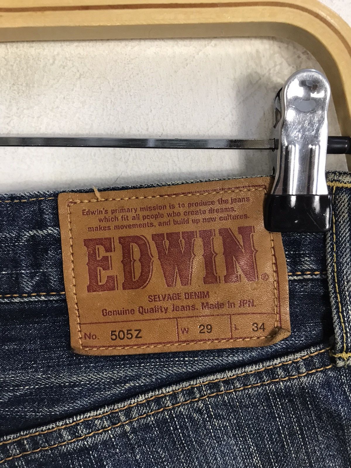 Edwin × Japanese Brand × Vintage Vintage Edwin 505Z Selvedge Short Pants Jeans Size US 29 - 15 Thumbnail
