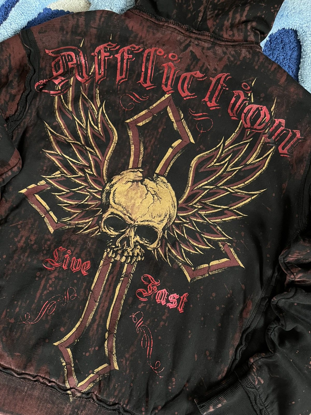Affliction Vintage Affliction Reversible Zip Hoodie Live Fast Size US M / EU 48-50 / 2 - 9 Thumbnail